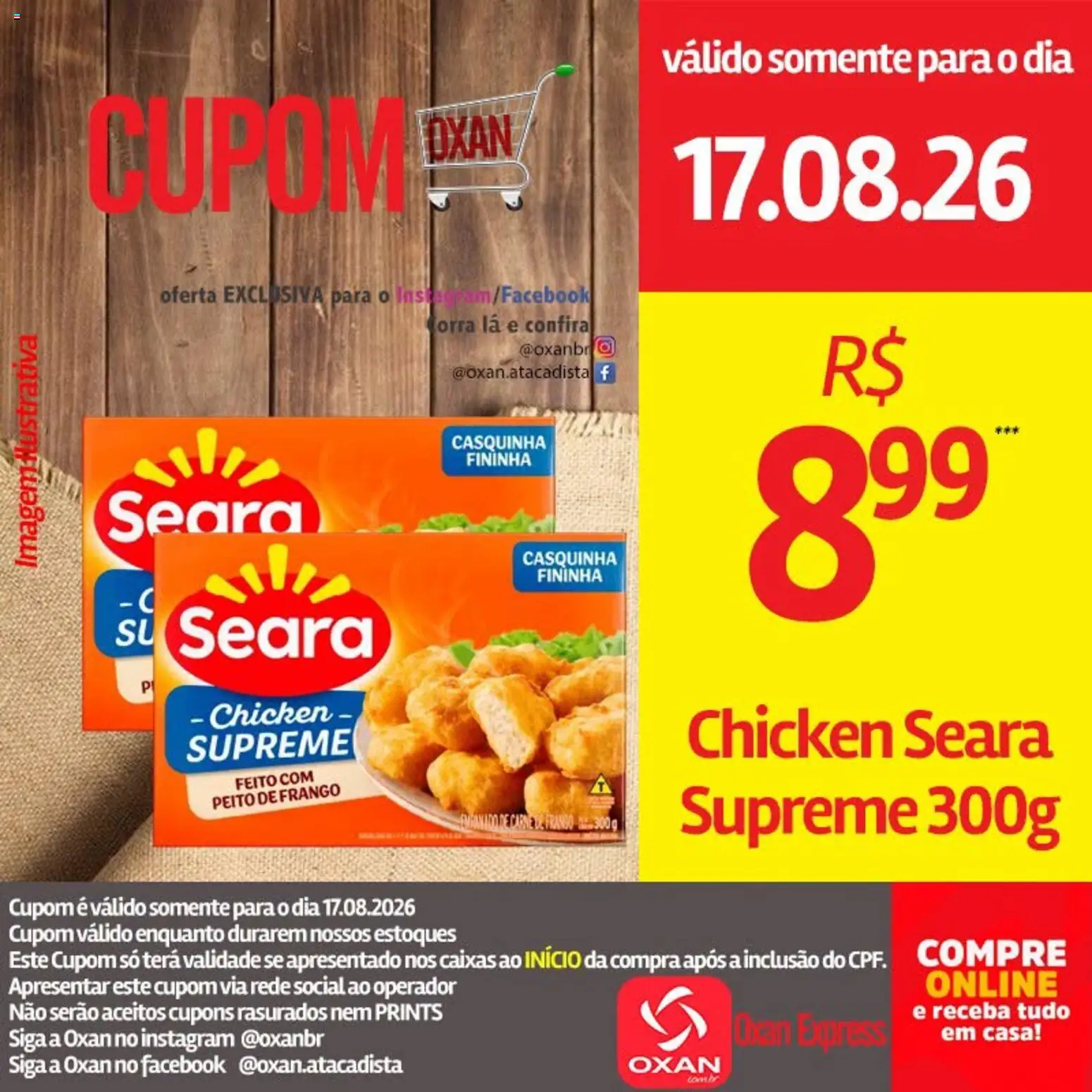 Oxan Atacadista Folheto - válido de 17/08/2026 | Página: 16 | Produtos: Carne, Frango, Peito de frango