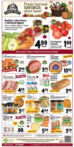 Preview of Farm Boy weekly flyer / circulaire from shop Farm Boy valid from Oct 1, 2026