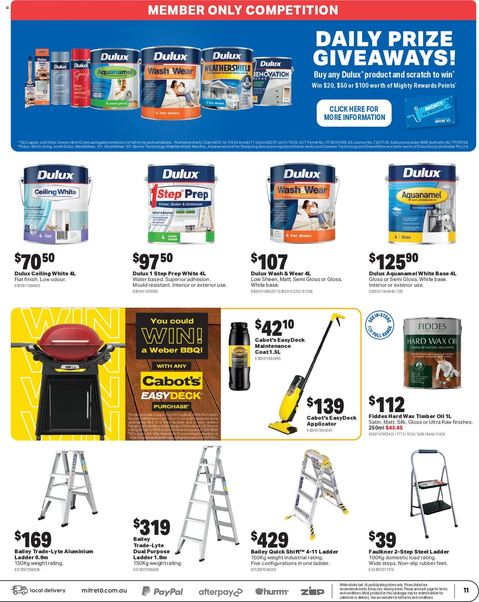 Mitre 10 catalogue - valid from 09/09/2026 | Page: 11 | Products: Wood, Water, Hat, Domestic
