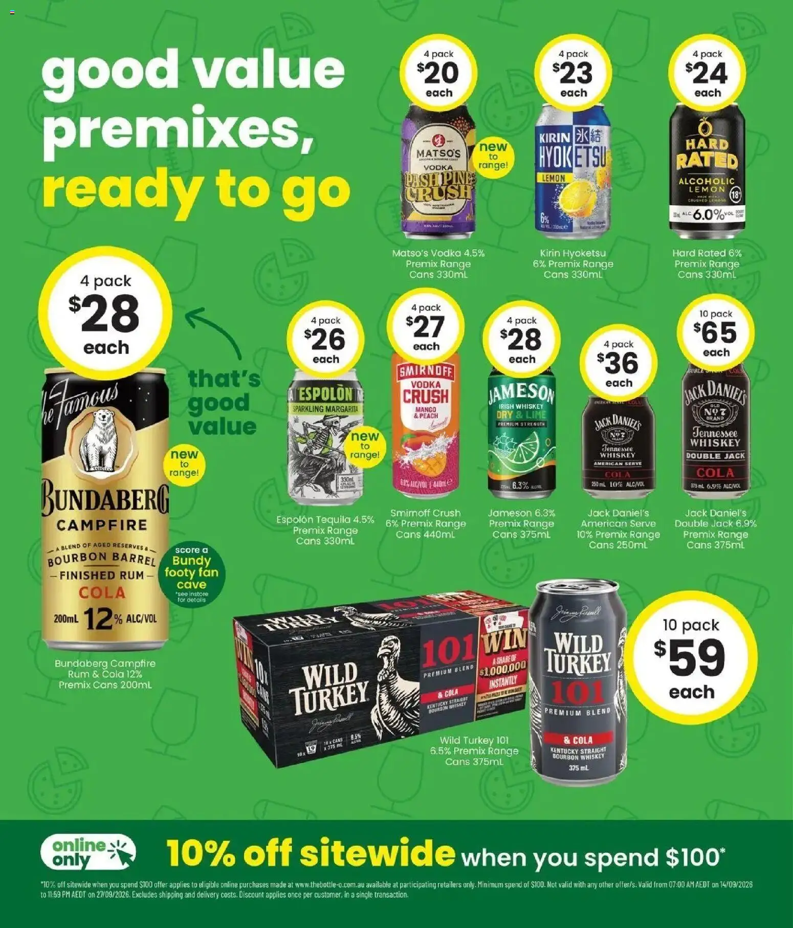 The Bottle-O catalogue - valid from 14/09/2026 | Page: 4 | Products: Tequila, Bourbon, Vodka, Mango