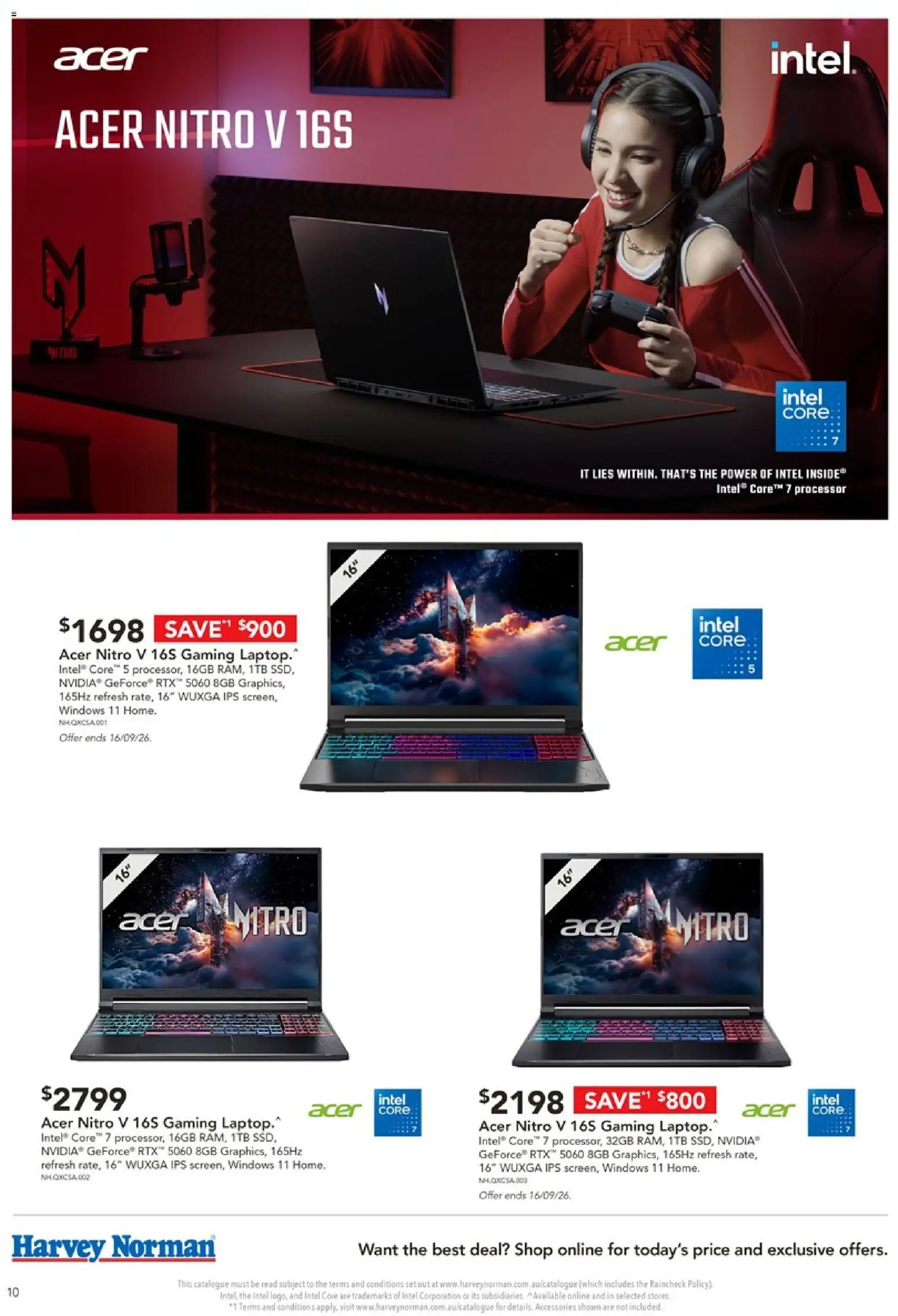 Harvey Norman catalogue - valid from 16/09/2026 | Page: 10 | Products: Laptop