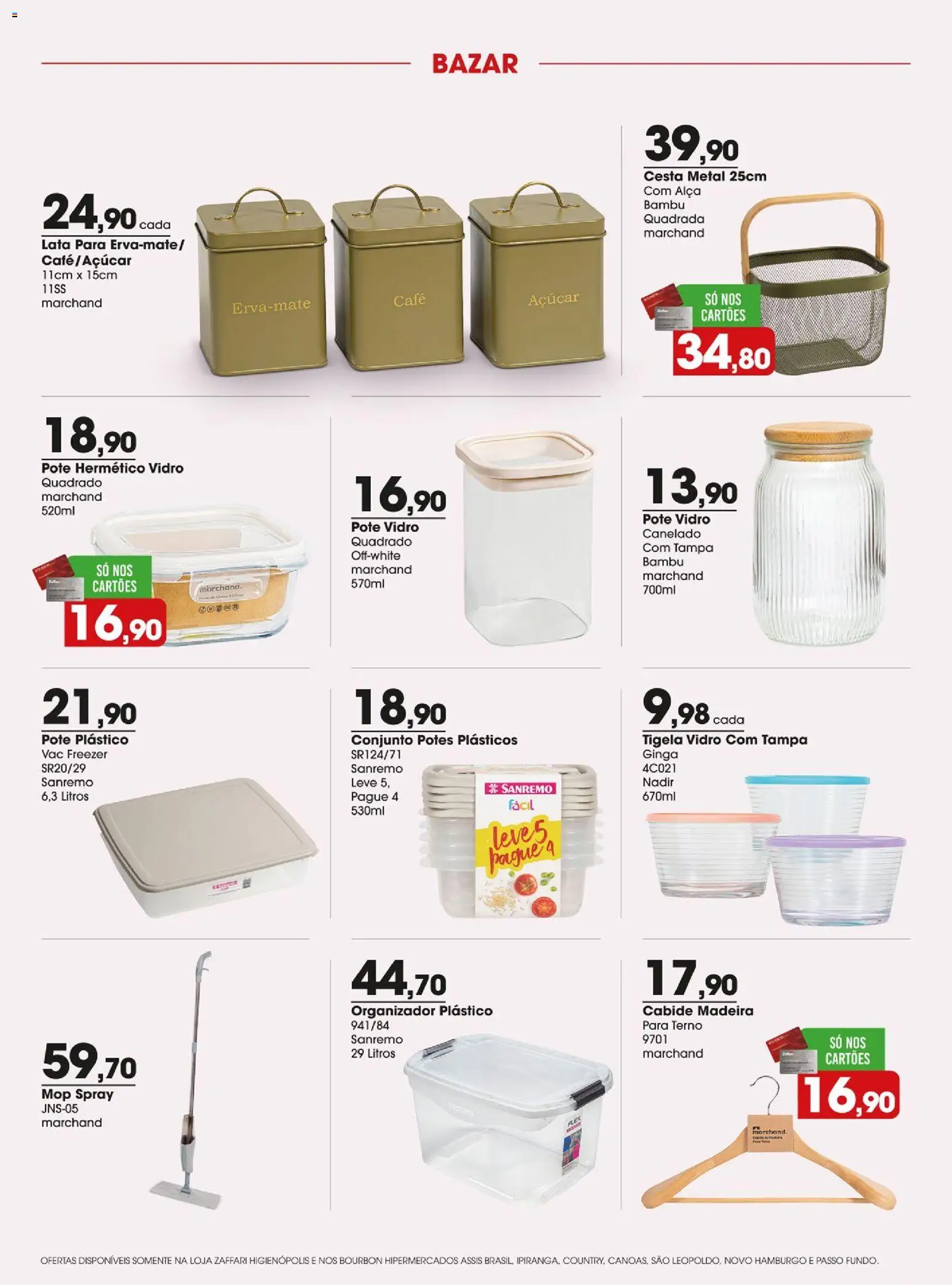 Zaffari Folheto - válido de 31/07/2026 | Página: 4 | Produtos: Cesta, Café, Terno, Açúcar