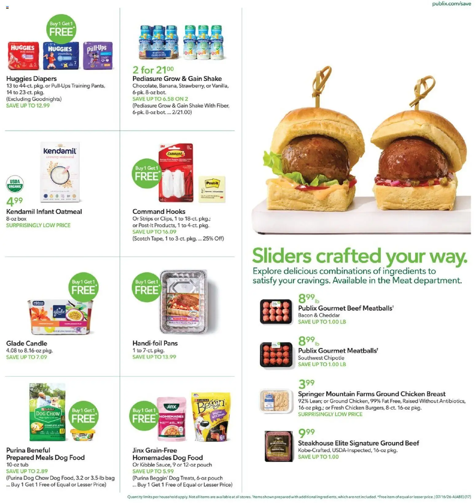 Publix Weekly Ad - valid from 07/15/2026 | Page: 17 | Products: Foil, Box, Dog Food, Bacon