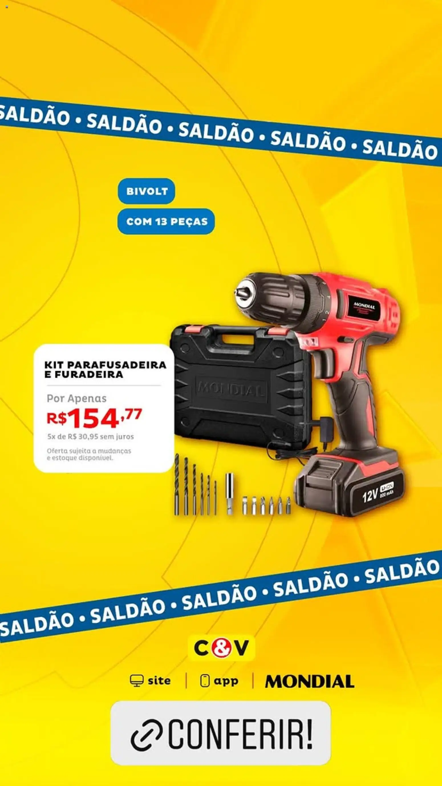 Casa e Video Folheto - válido de 11/08/2026 | Página: 4 | Produtos: Furadeira, Parafusadeira