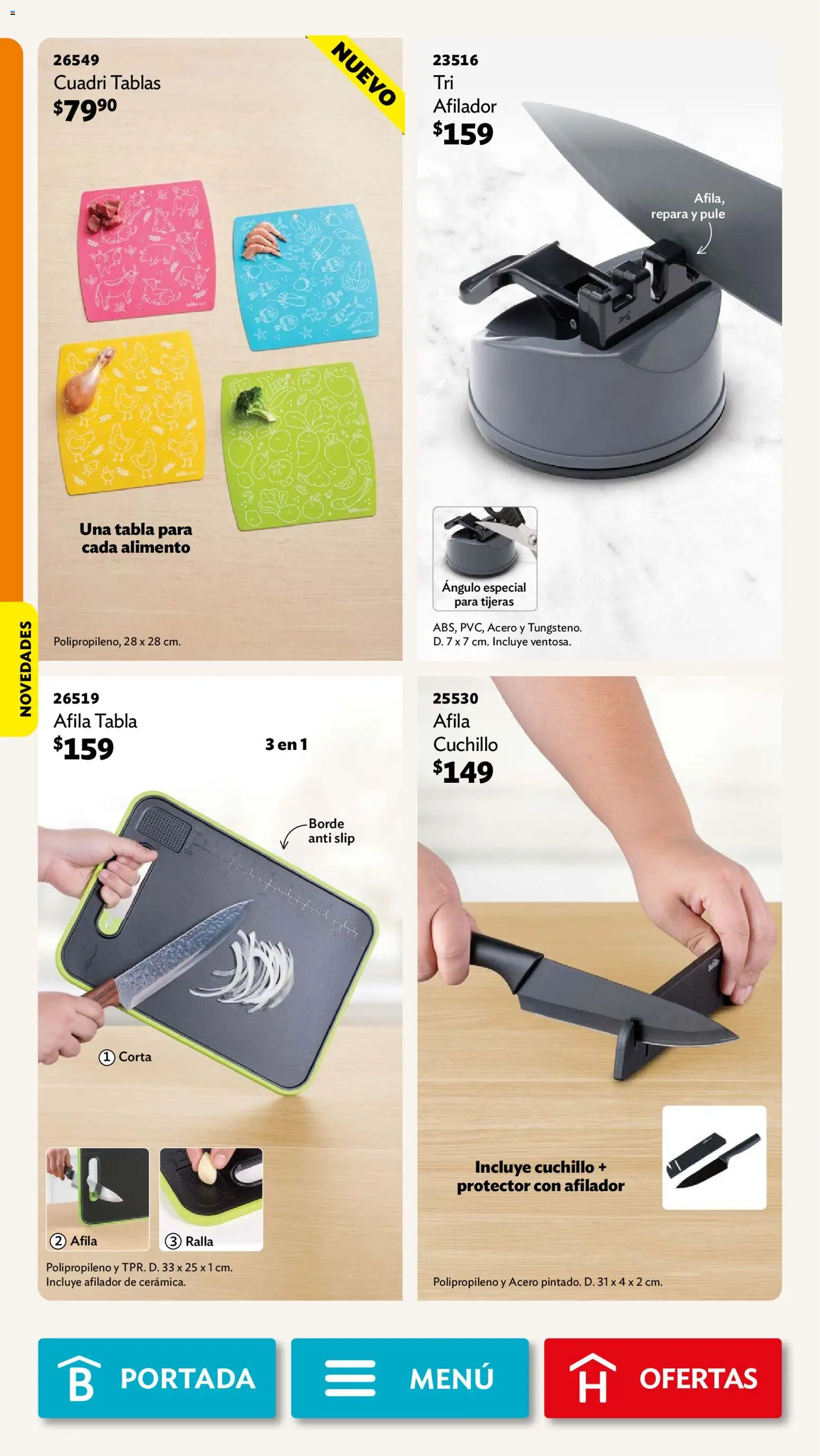 Nuevas ofertas de Betterware válidas en toda la República Mexicana desde el 03/08/2026. ¡Encuentra las mejores ofertas en Betterware campaña 8 2026! | Página: 38 | Productos: Cuchillo