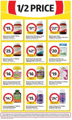 Preview of Coles catalogue - valid from 15/07/2026 | Page: 5 | Products: Passionfruit, Multivitamin, Tablets, Vitamin