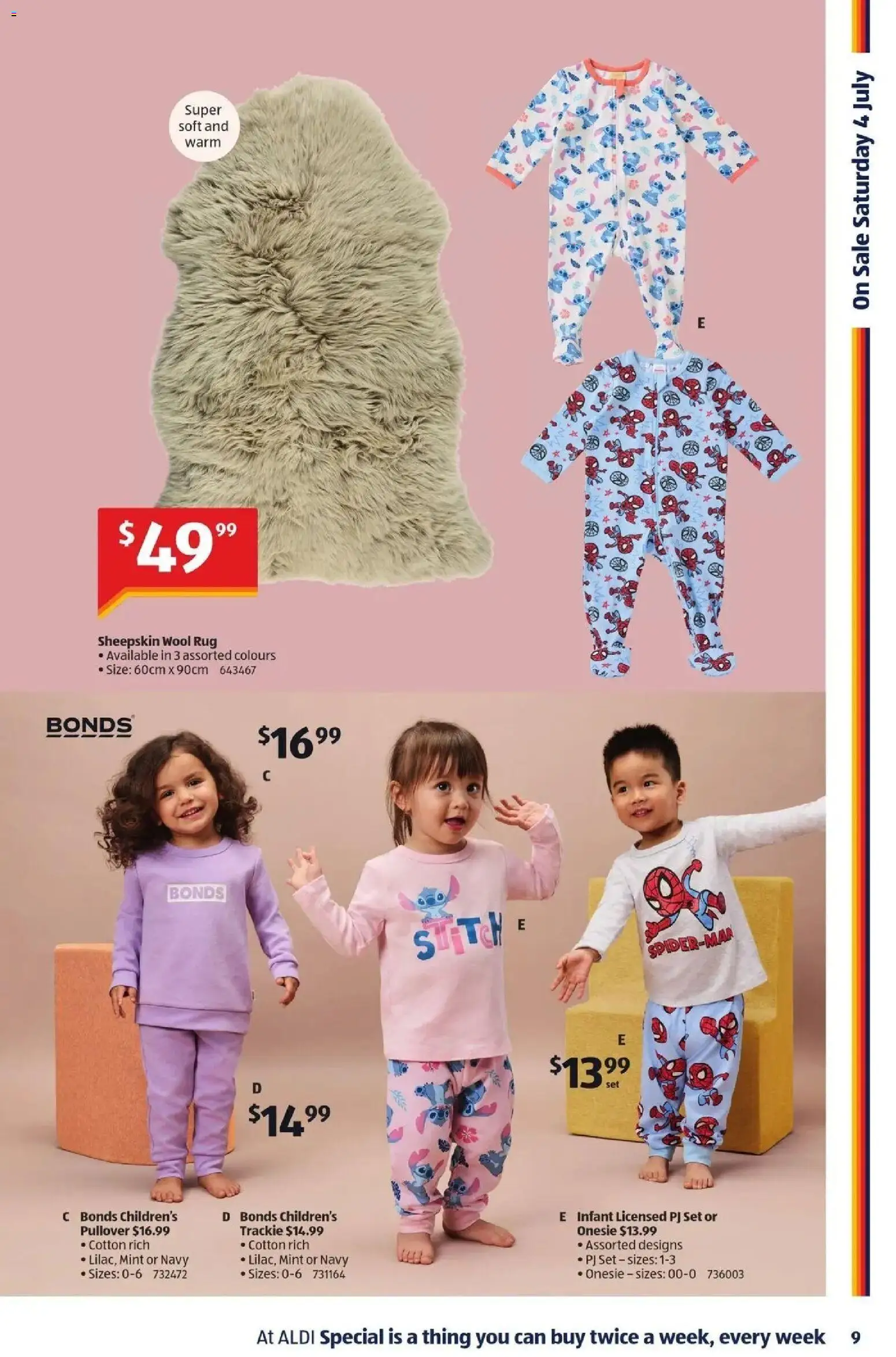 Aldi catalogue - valid from 01/07/2026 | Page: 9 | Products: Pullover, Sheepskin