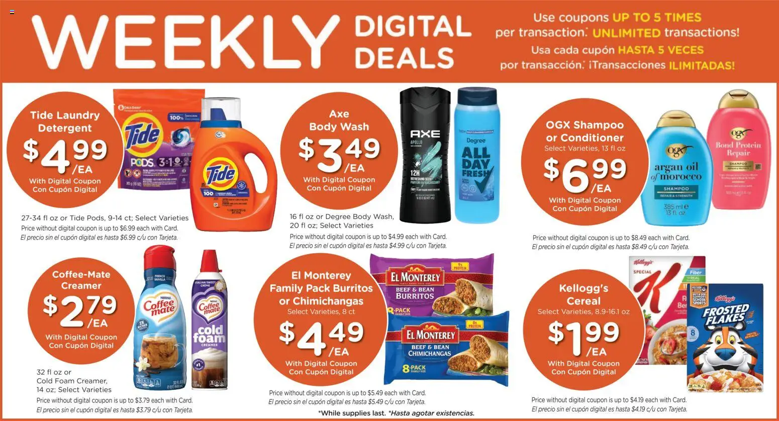Ralphs Weekly Ad - valid from 07/29/2026 | Page: 5 | Products: Shampoo, Coffee, Beef, Flakes