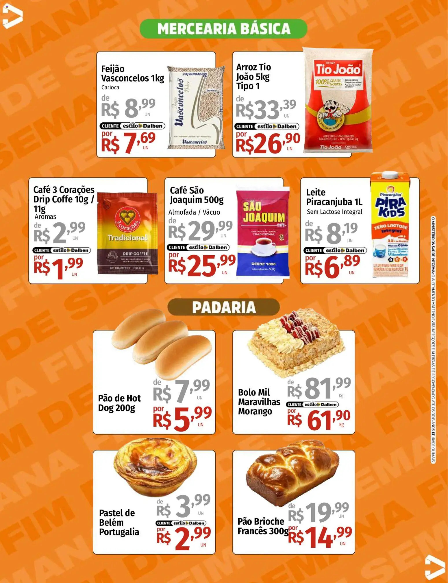Supermercado Dalben Folheto - válido de 18/09/2026 | Página: 5 | Produtos: Almofada, Leite, Arroz, Cálcio