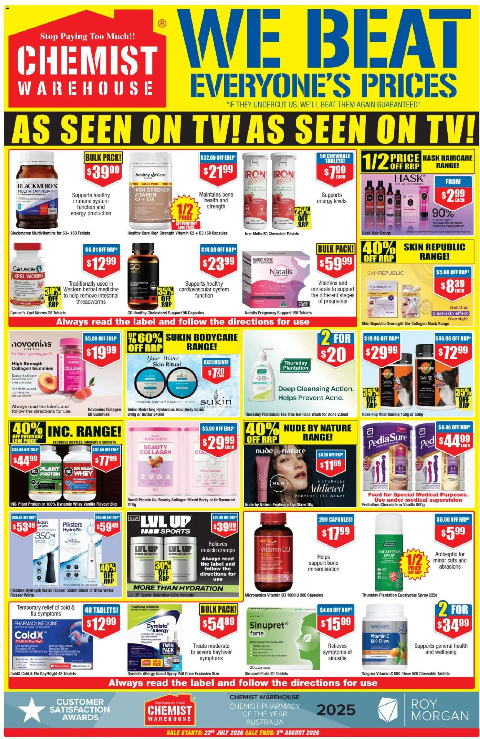   ﻿﻿Chemist Warehouse catalogue from 23/07/2026 > Big discounts — page 3