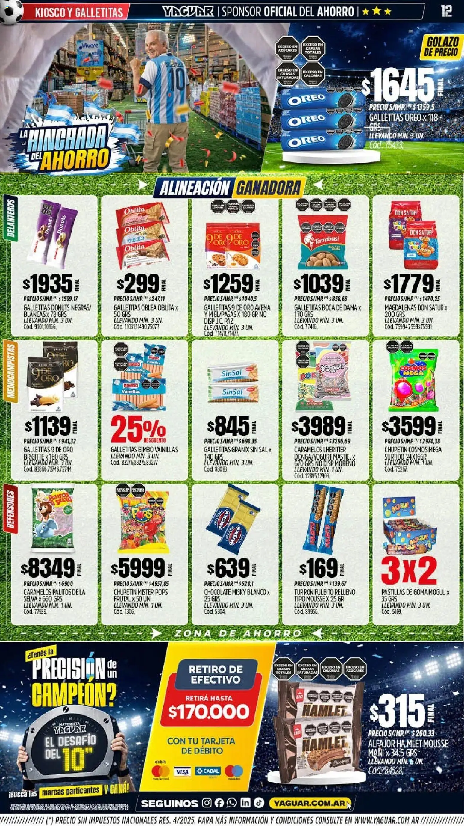Yaguar - Oferta Semanal Parque Chacabuco │ válido desde el 01.06.2026 | Página: 13 | Productos: Mani, Chocolate, Alfajor, Turrón