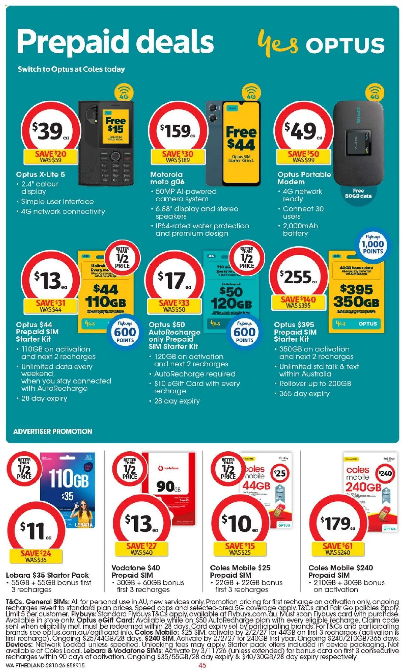 ﻿Coles catalogue valid from 28/10/2026 > Online Australia | Page: 45
