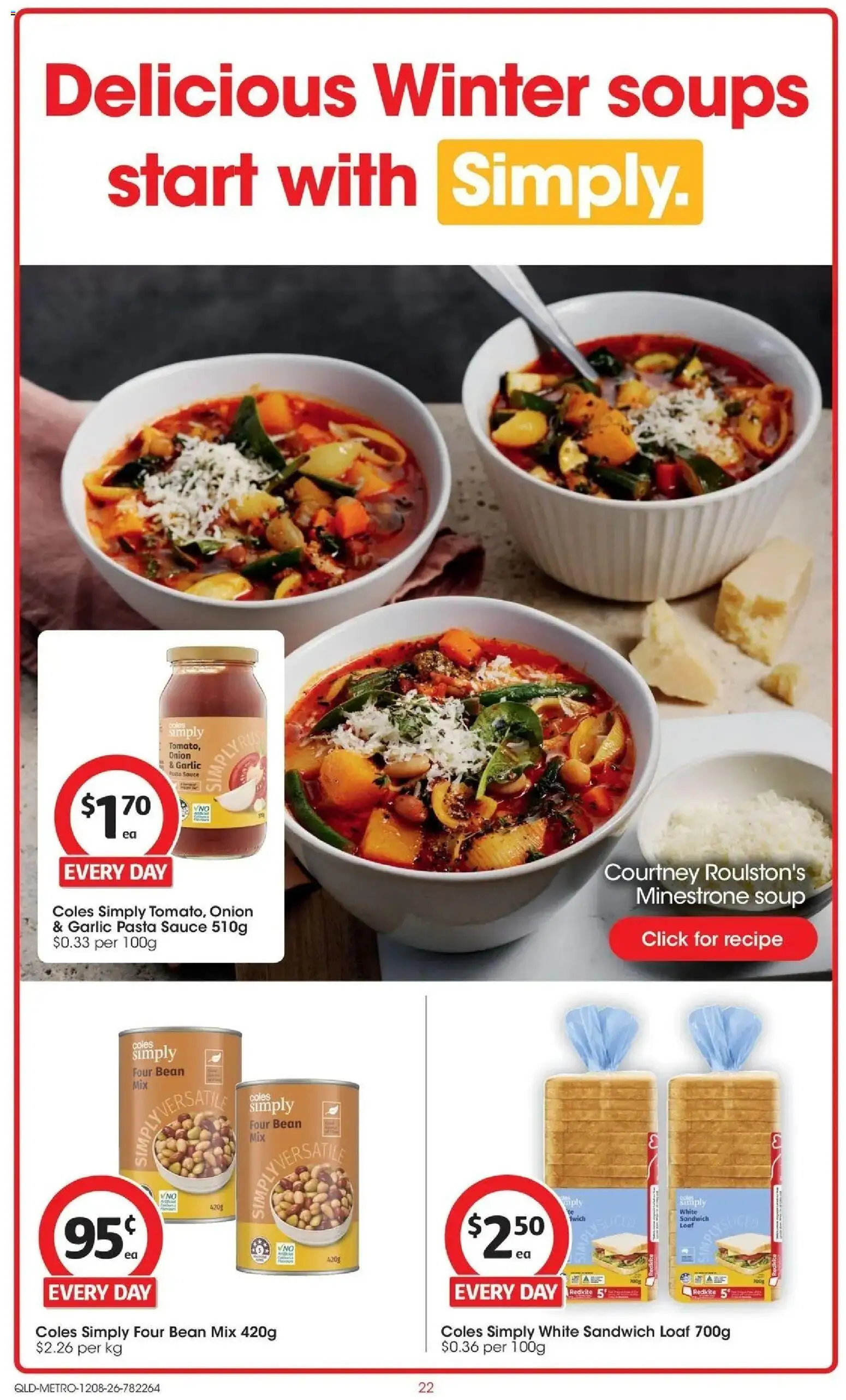 ﻿Coles catalogue valid from 12/08/2026 > Online Australia | Page: 22 | Products: Soups, Soup, Garlic, Onion