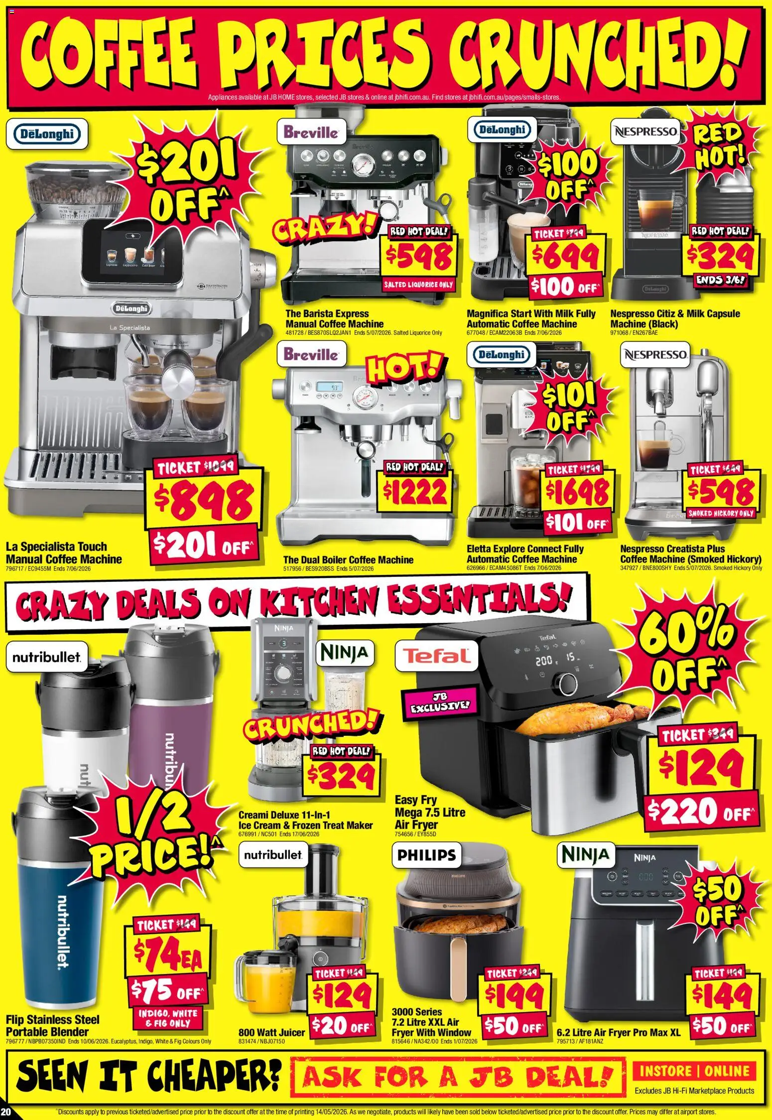 JB Hi-Fi catalogue - valid from 28.05.2026 | Page: 20 | Products: Milk, Coffee, Window, Blender
