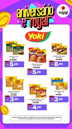 Royal Supermercados ofertas Yoki - Pré-Visualização do folheto da loja Royal Supermercados, válido de 10/09/2026