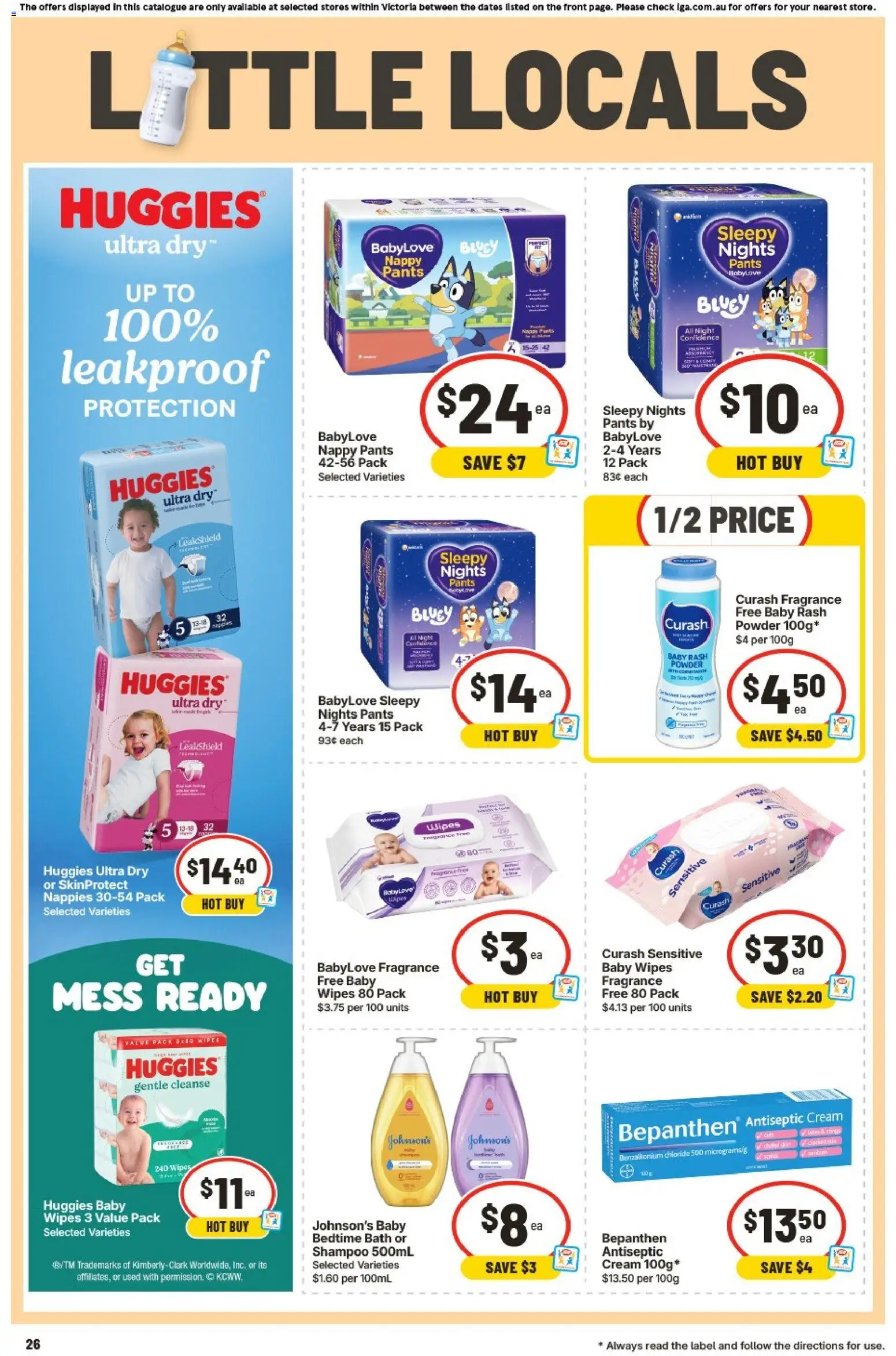 IGA catalogue - valid from 05/08/2026 | Page: 27 | Products: Powder, Shampoo, Nappies, Pants