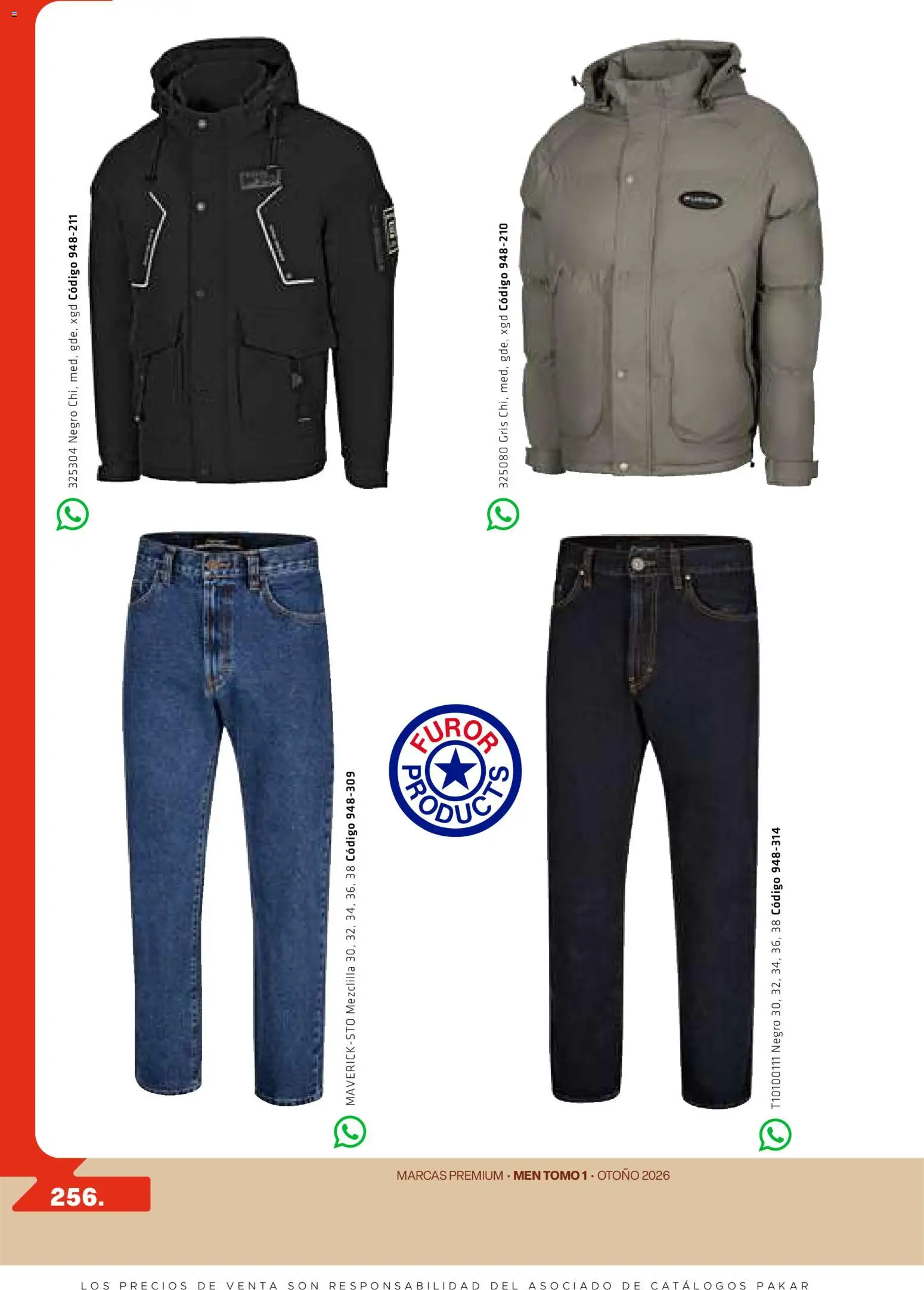 Nuevas ofertas de SC Pakar válidas en toda la República Mexicana desde el 28/08/2026. ¡Encuentra las mejores ofertas en SC Pakar catálogo Premium Men Tomo 1! | Página: 256