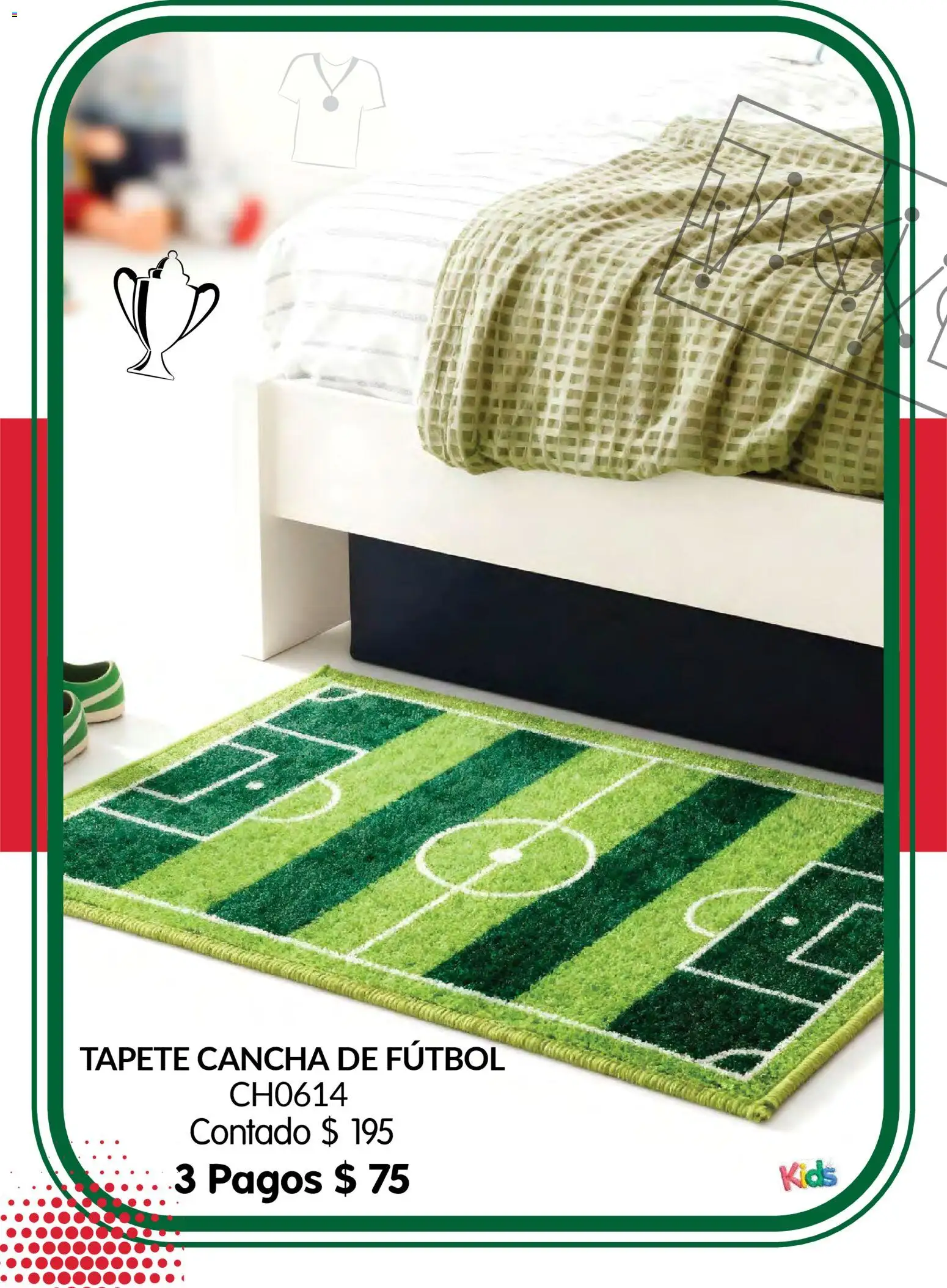 Nuevas ofertas de Colchas Concord válidas en toda la República Mexicana desde el 01.05.2026. ¡Encuentra las mejores ofertas en Colchas Concord catálogo Kids! | Página: 54 | Productos: Tapete