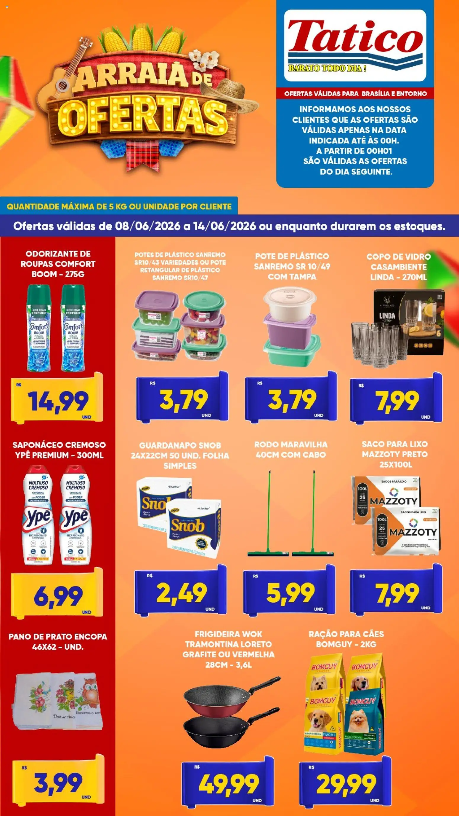 Tatico Folheto - válido de 08.06.2026 | Página: 10 | Produtos: Perfume, Pano de prato, Saponáceo, Potes
