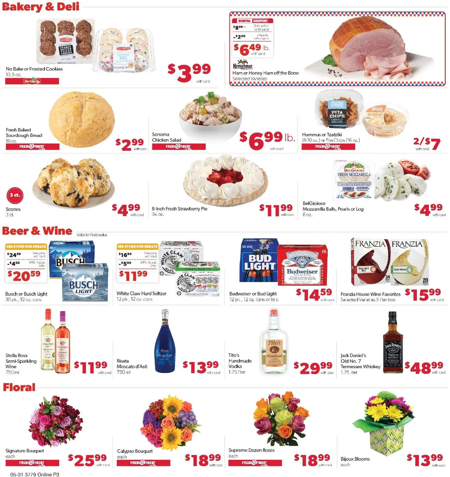 Family Fare Weekly Ad - NE - valid from 31.05.2026 | Page: 7 | Products: Cheese, Ham, Beer, Salad