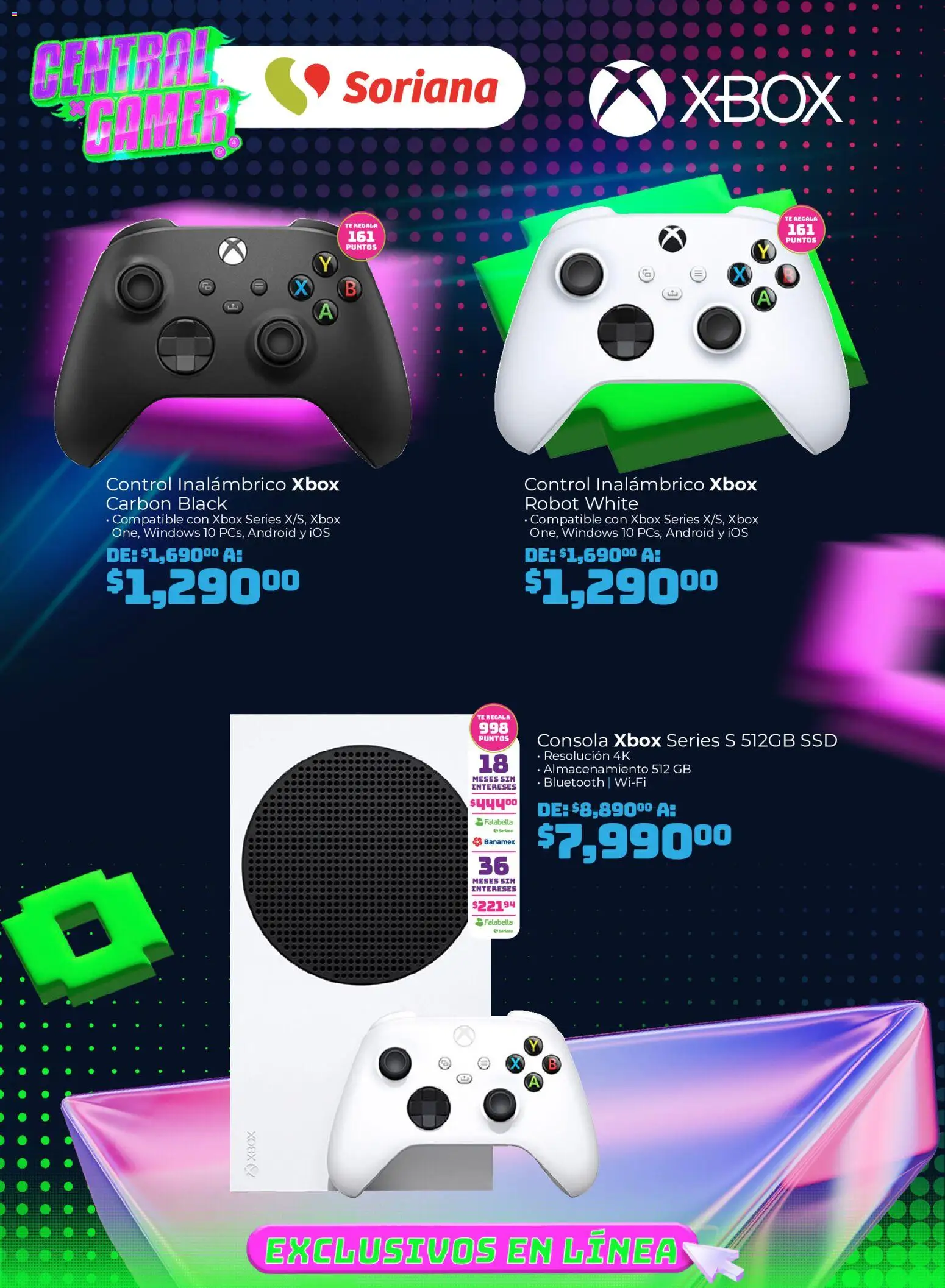 Nuevas ofertas de Soriana válidas en toda la República Mexicana desde el 31/07/2026. ¡Encuentra las mejores ofertas en Soriana Duplicate of Central Gamer Exclusivo en línea! | Página: 3 | Productos: Robot, Té, Xbox