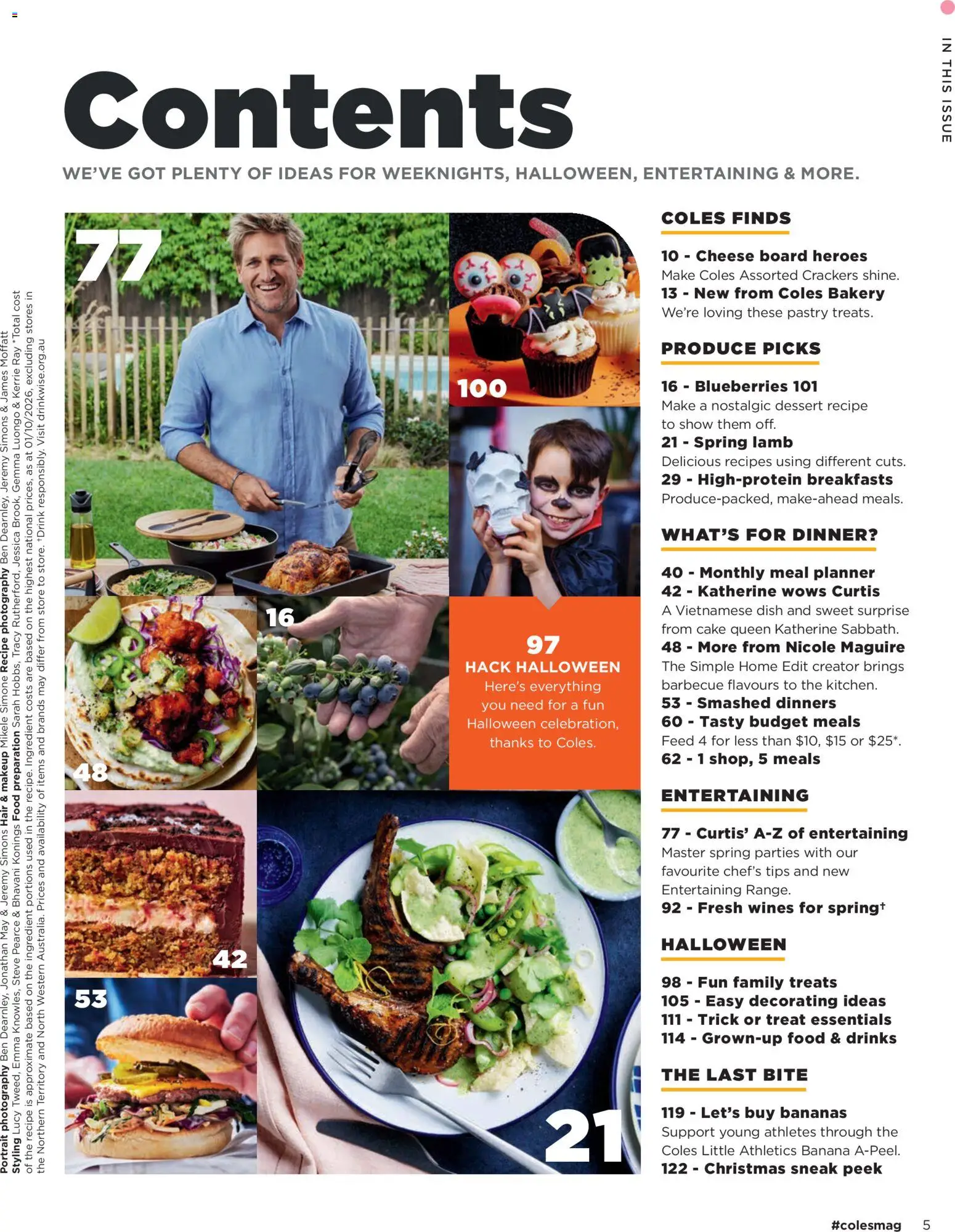 Coles catalogue - valid from 01/10/2026 | Page: 5 | Products: Cheese, Bananas, Cake, Blueberries