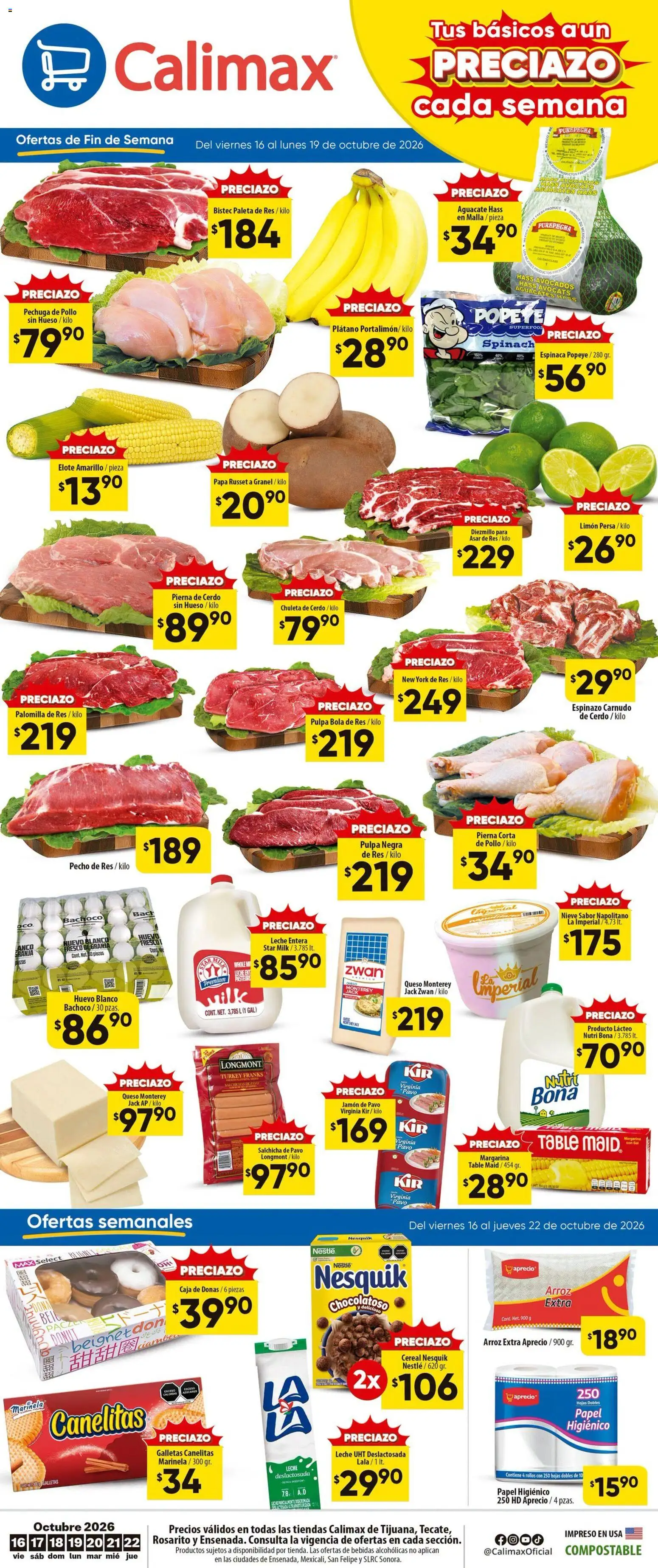 Nuevas ofertas de Calimax válidas en toda la República Mexicana desde el 16/10/2026. ¡Encuentra las mejores ofertas en Calimax folleto! | Página: 1