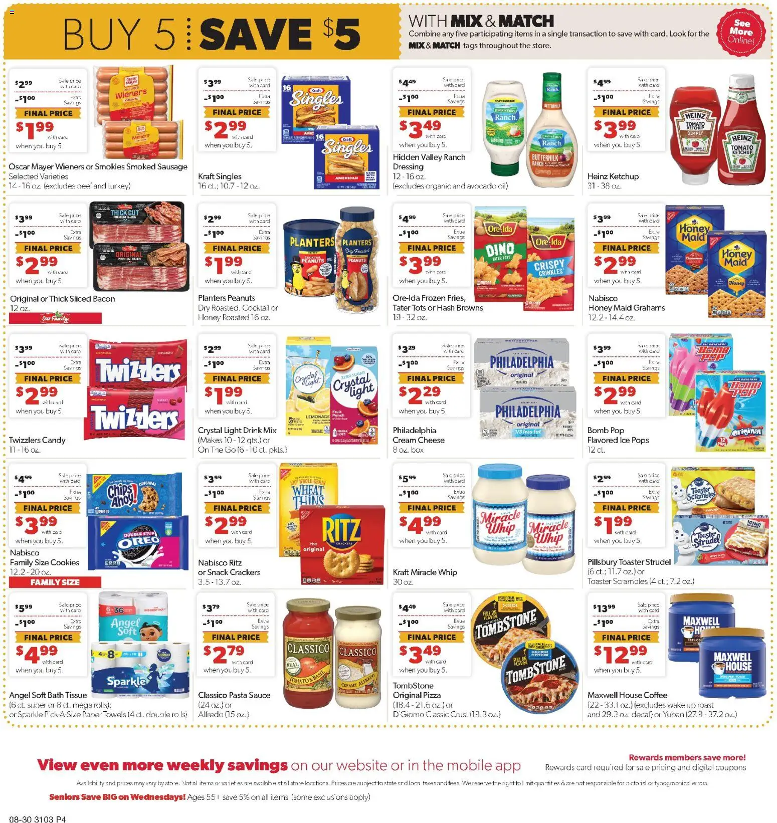 Family Fare Weekly Ad - ND - valid from 08/30/2026 | Page: 4 | Products: Toaster, Cream cheese, Cheese, Coffee