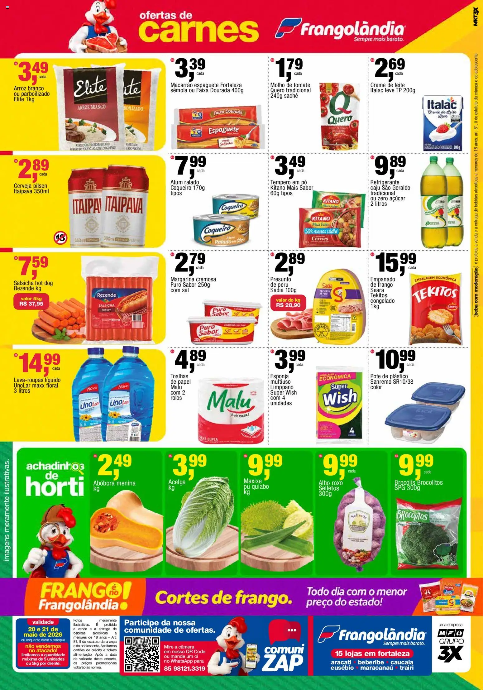 Frangolândia Folheto - válido de 20.05.2026 | Página: 2 | Produtos: Esponja, Macarrão, Brócolis, Atum