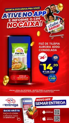 Semar Supermercado ofertas App - Pré-Visualização do folheto da loja Semar Supermercado, válido de 29/10/2026