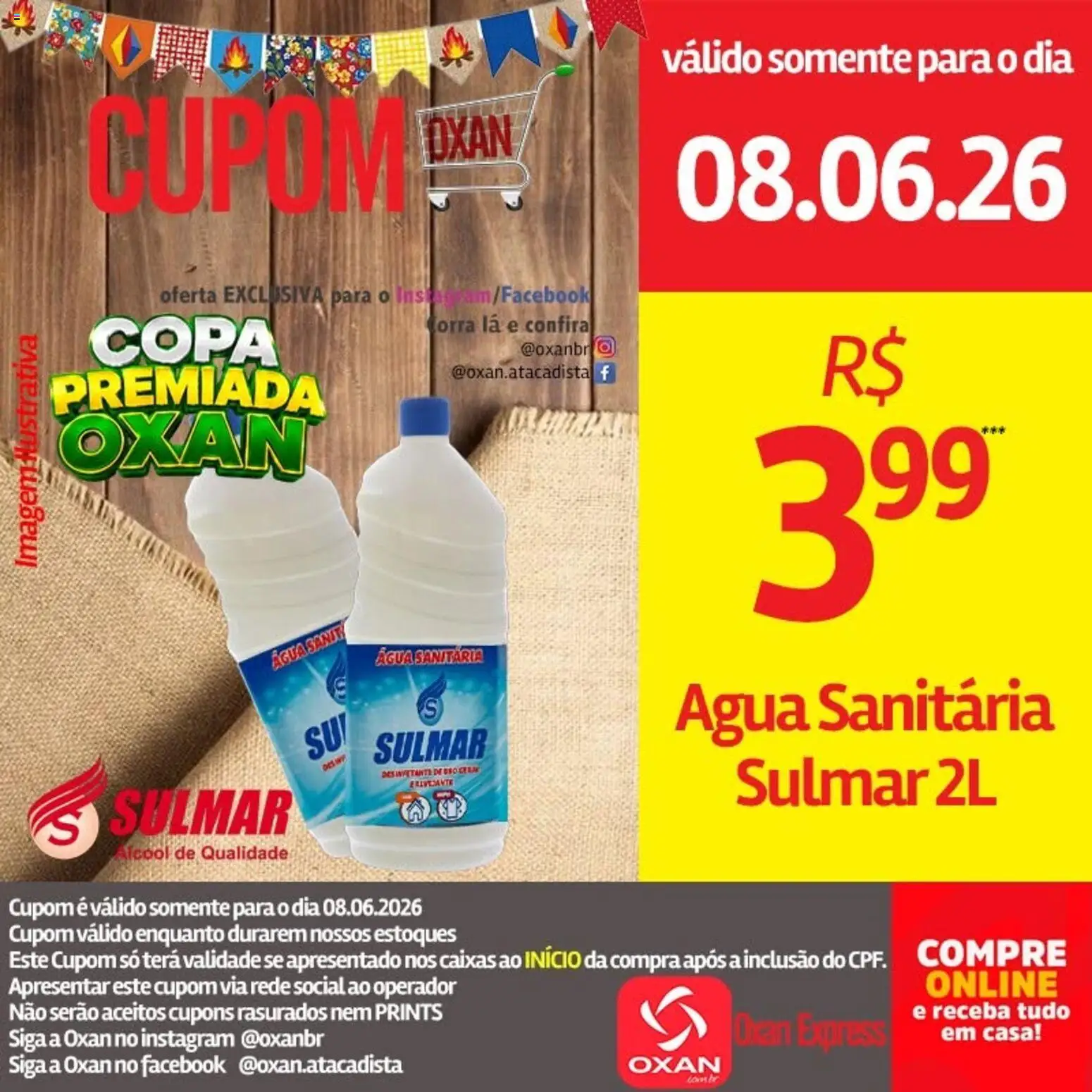 Oxan Atacadista Folheto - válido de 08.06.2026 | Página: 17 | Produtos: Copa, Desinfetante, Água sanitária