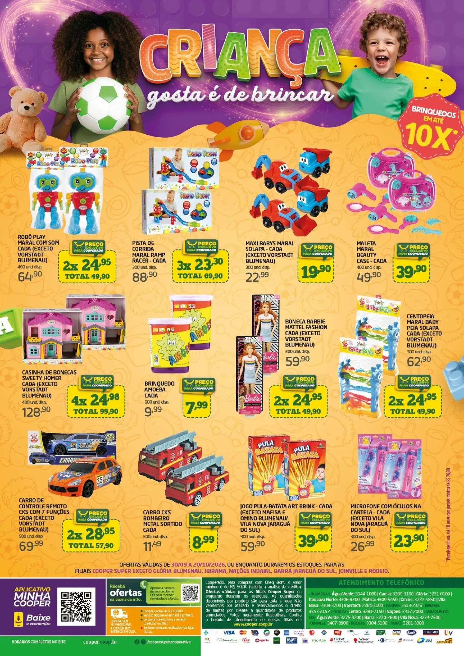 Cooper Folheto - válido de 30/09/2026 | Página: 2 | Produtos: Robô, Celular, Casinha de bonecas, Brinquedos