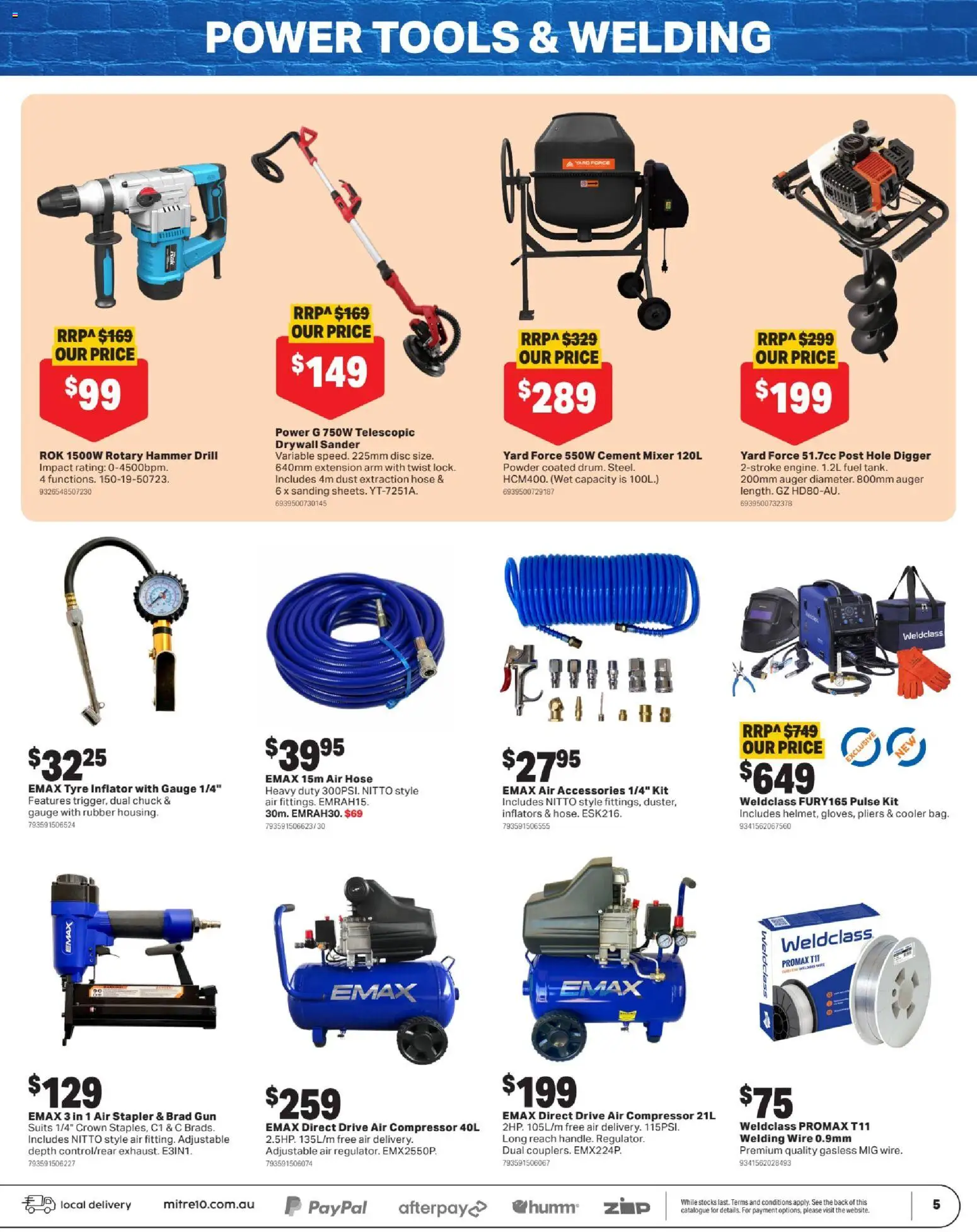 Mitre 10 catalogue - valid from 27.05.2026 | Page: 5 | Products: Powder, Accessories, Tools, Mixer