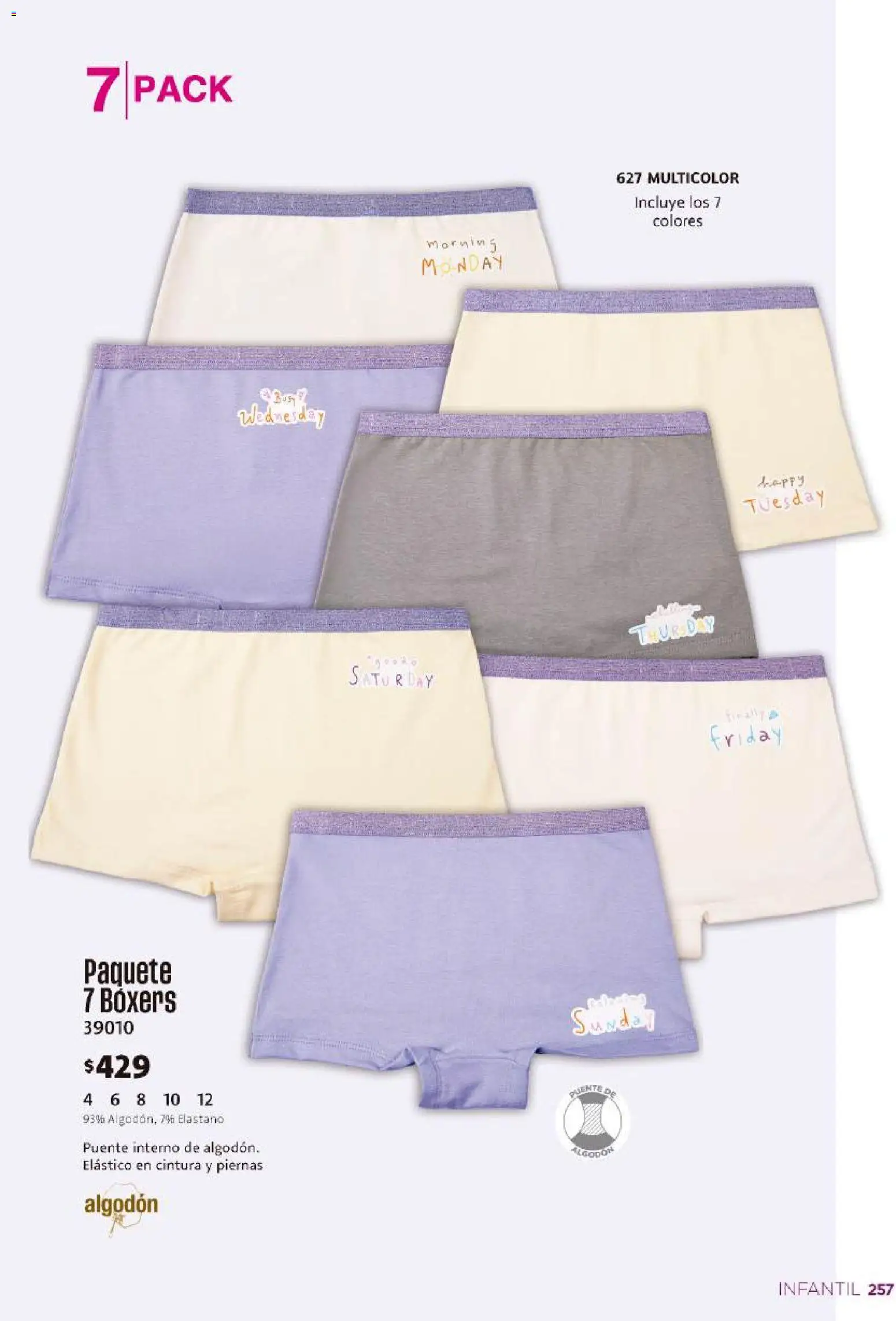 Nuevas ofertas de Ilusión válidas en toda la República Mexicana desde el 01/08/2026. ¡Encuentra las mejores ofertas en Ilusión catálogo Otoño! | Página: 259 | Productos: Boxers, Algodón