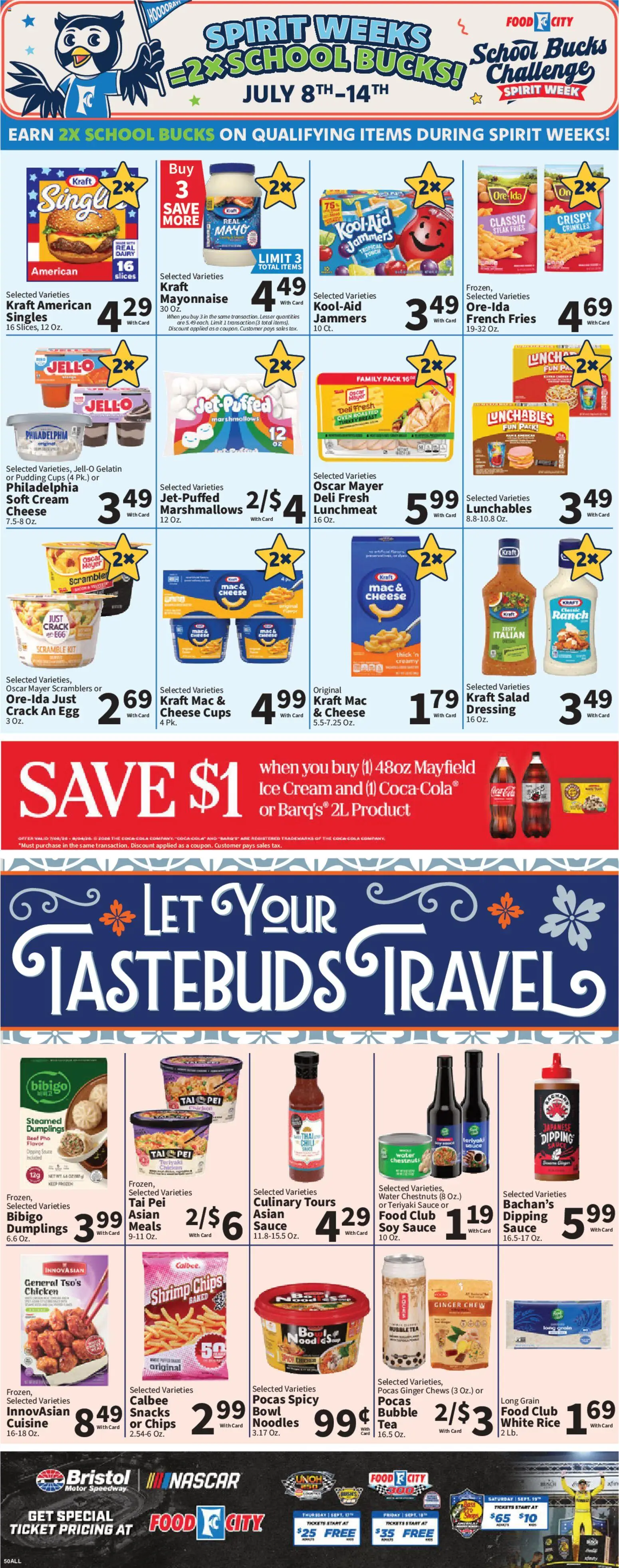 Food City Weekly Ad - valid from 07/08/2026 | Page: 7 | Products: Ginger, Rice, Mayonnaise, Sauce