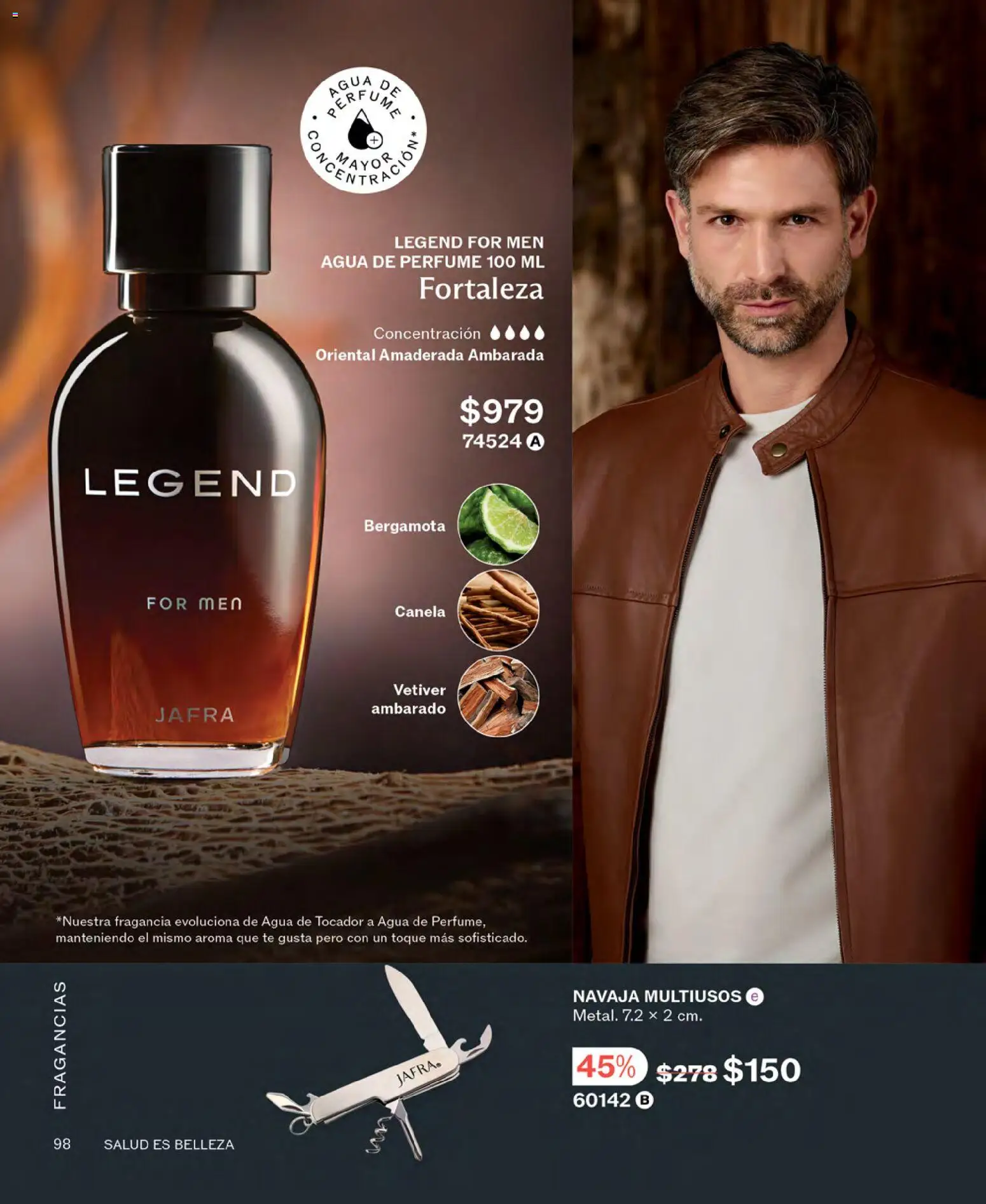 Nuevas ofertas de JAFRA válidas en toda la República Mexicana desde el 01.04.2026. ¡Encuentra las mejores ofertas en JAFRA catálogo! | Página: 98 | Productos: Agua, Té, Perfume, Fragancia