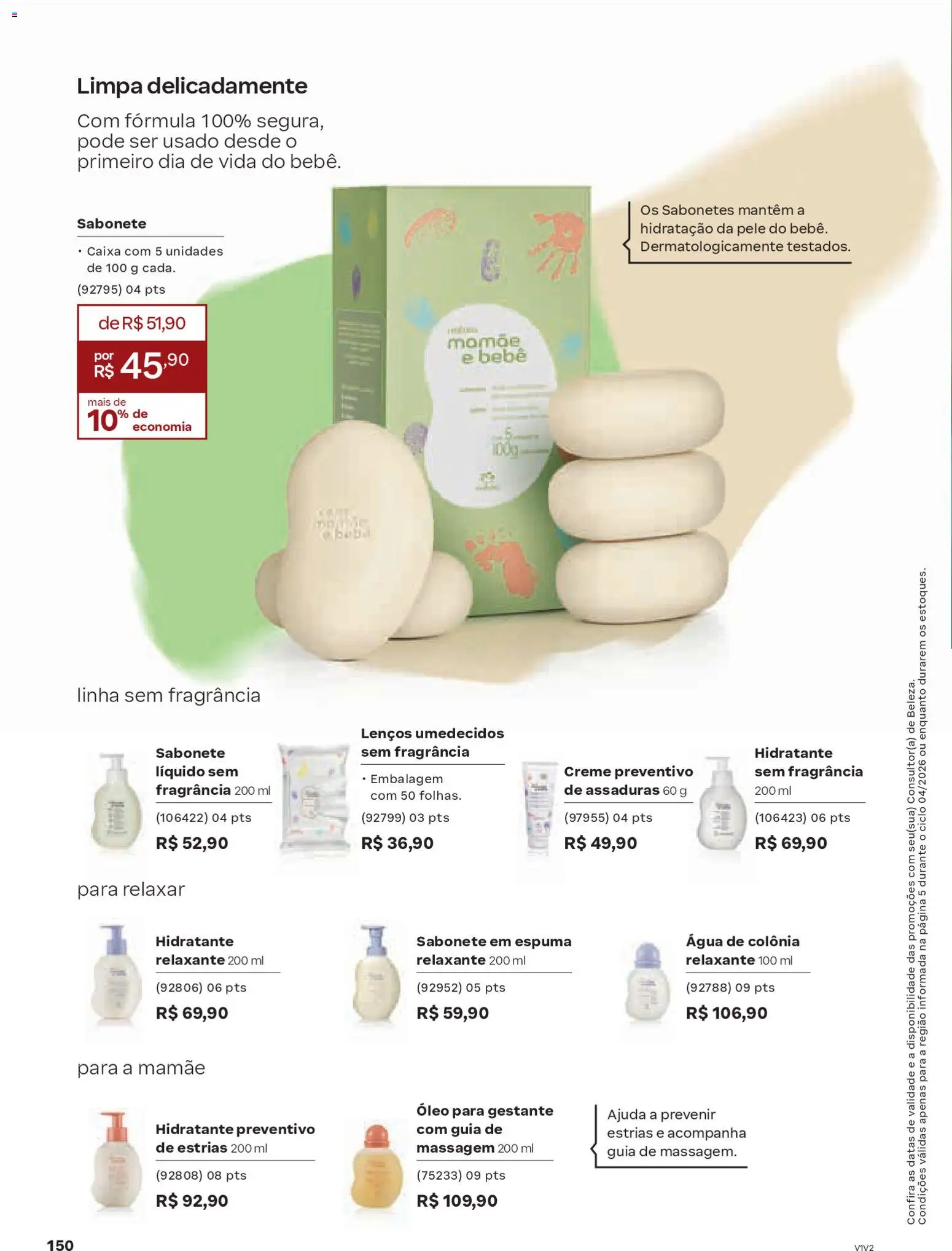 Natura Folheto - válido de 19.02.2026 | Página: 150 | Produtos: Caixa, Óleo, Creme, Sabonete