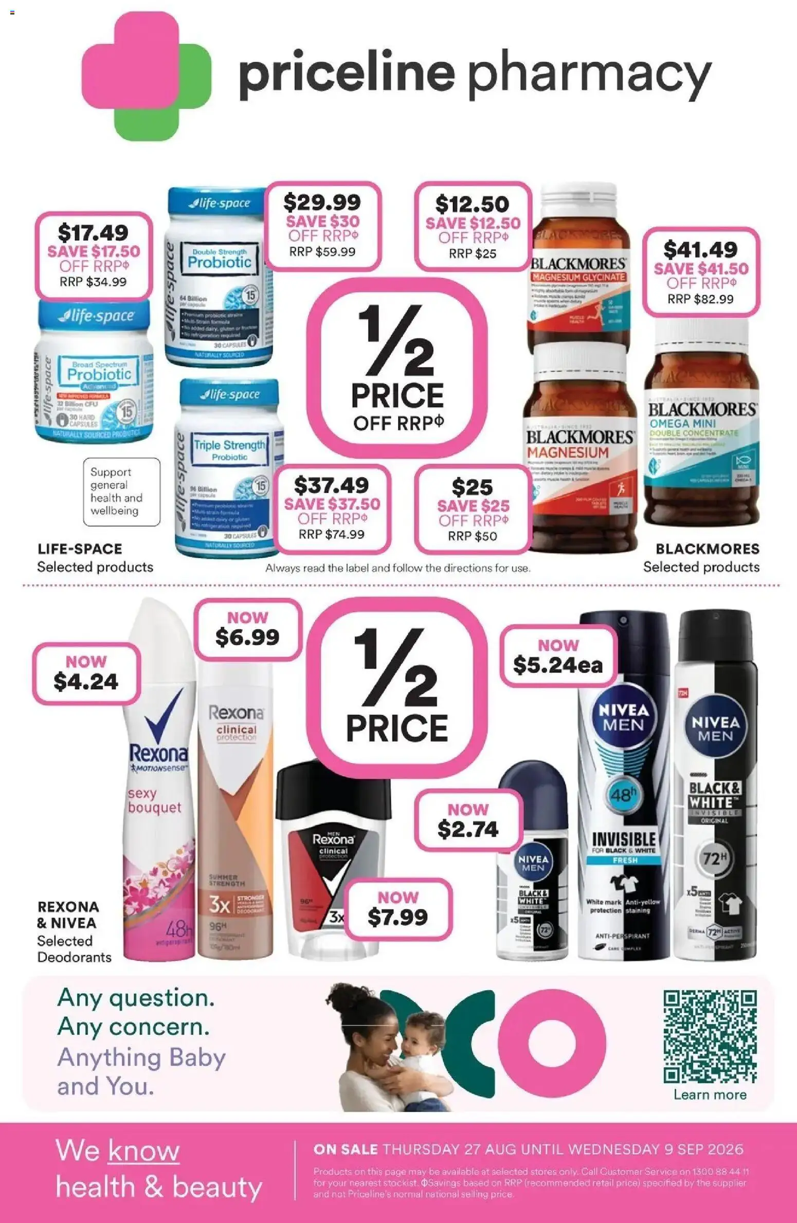 Priceline Pharmacy catalogue Armadale - 27/08/2026 > weekly / monthly specials | Page: 32 | Products: Antiperspirant, Capsules, Omega