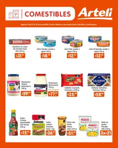 Vista previa de Arteli folleto Quincenal, nuevo folleto de la tienda, válido en México a partir del 07/06/2026 | Página: 5 | Productos: Mayonesa, Tomate, Catsup, Salsa de tomate