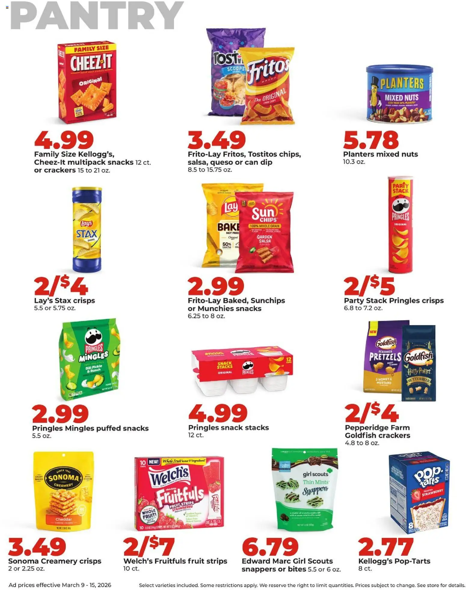 HyVee Weekly Ad - valid from 09.03.2026 | Page: 20 | Products: Chips, Nuts, Dill