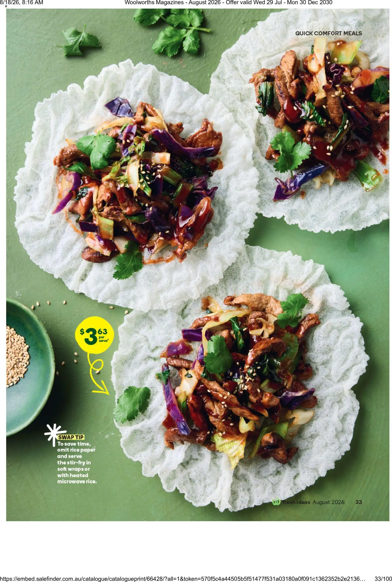 Woolworths catalogue - valid from 01/08/2026 | Page: 33 | Products: Rice, Microwave