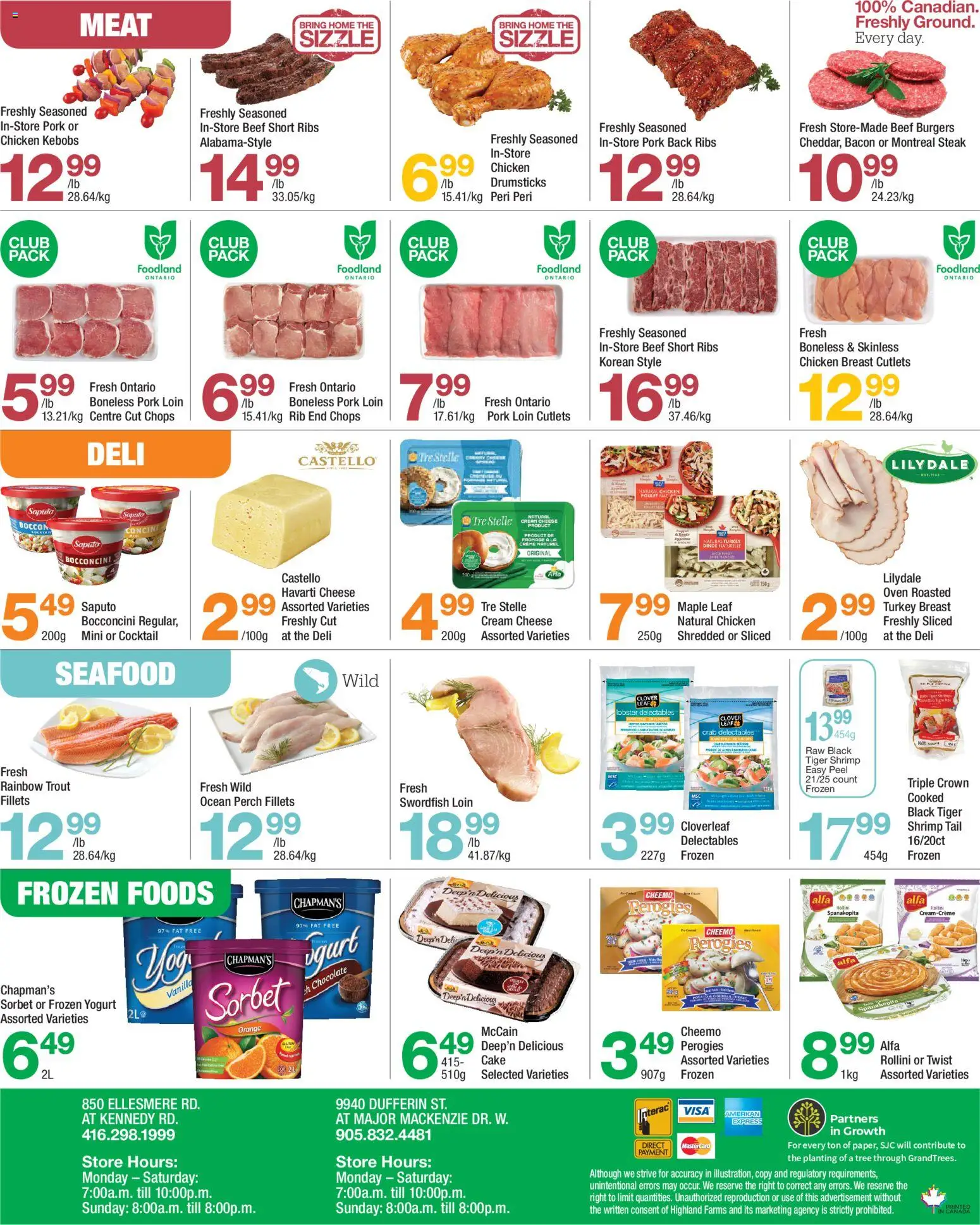 Highland Farms flyer valid from Jul 2, 2026 | Page: 4 | Products: Turkey, Oven, Cheese, Chocolate