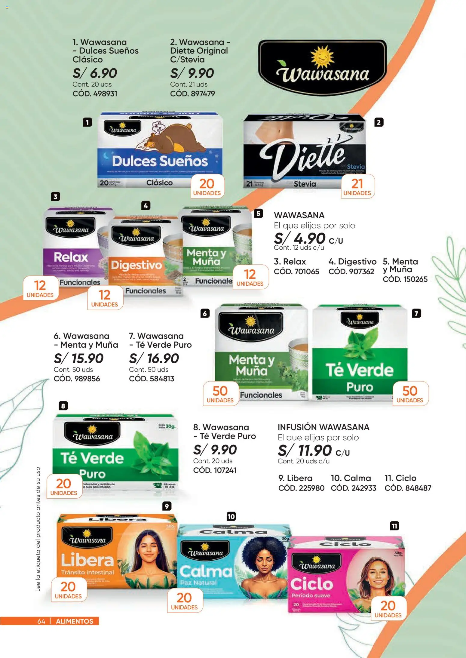 Catálogo Azzorti válido desde 09/03/2026 | Página: 64 | Productos: Té, Dulces, Té verde
