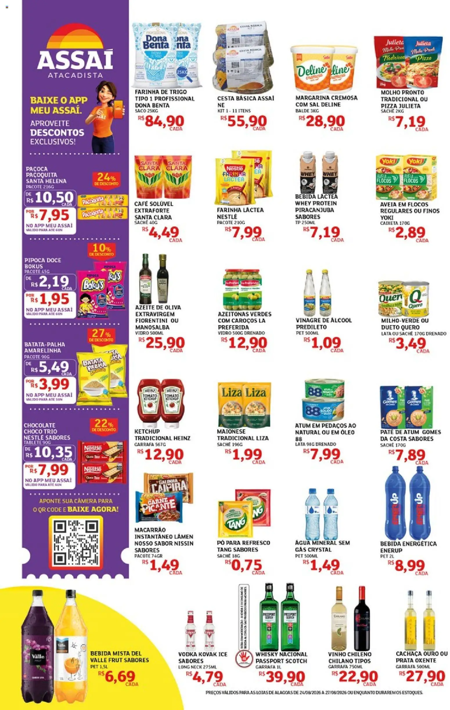 Assaí Atacadista Folheto - válido de 24/08/2026 | Página: 2 | Produtos: Refresco, Vinho, Vodka, Café solúvel