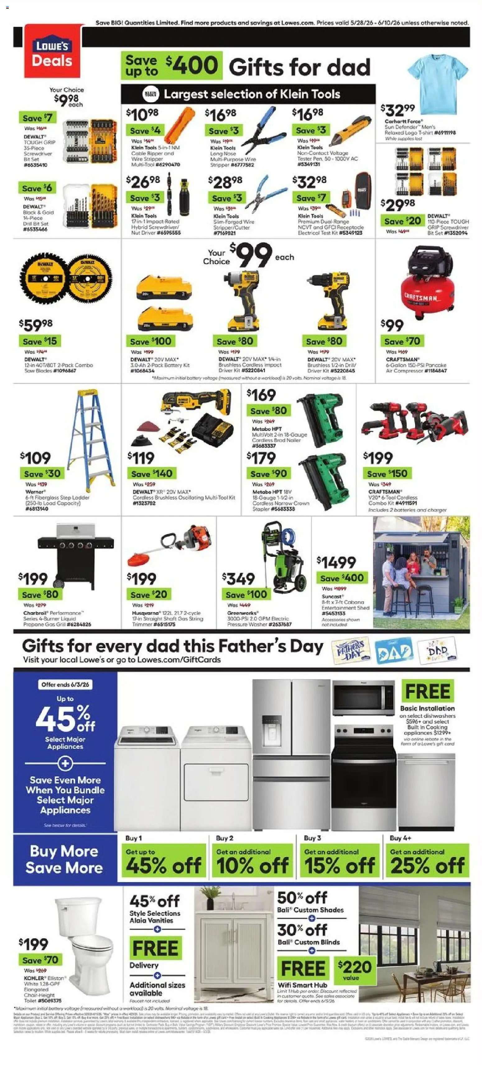 Lowe's Weekly Ad - FL - valid from 28.05.2026 | Page: 2 | Products: Compressor, Screwdriver, Wire, Charger