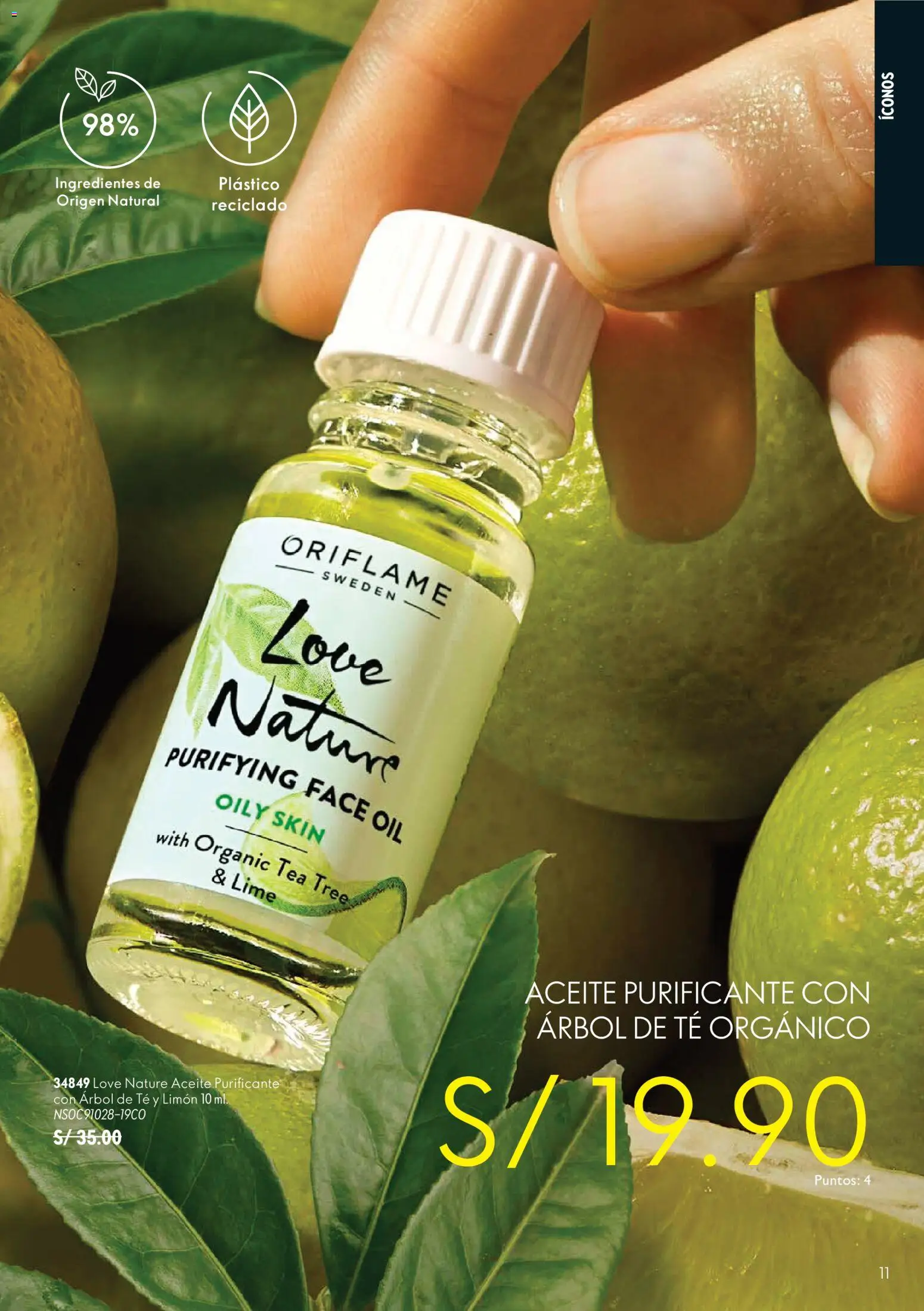 Catálogo Oriflame válido desde 12/09/2026 | Página: 11 | Productos: Aceite, Té, Ingredientes