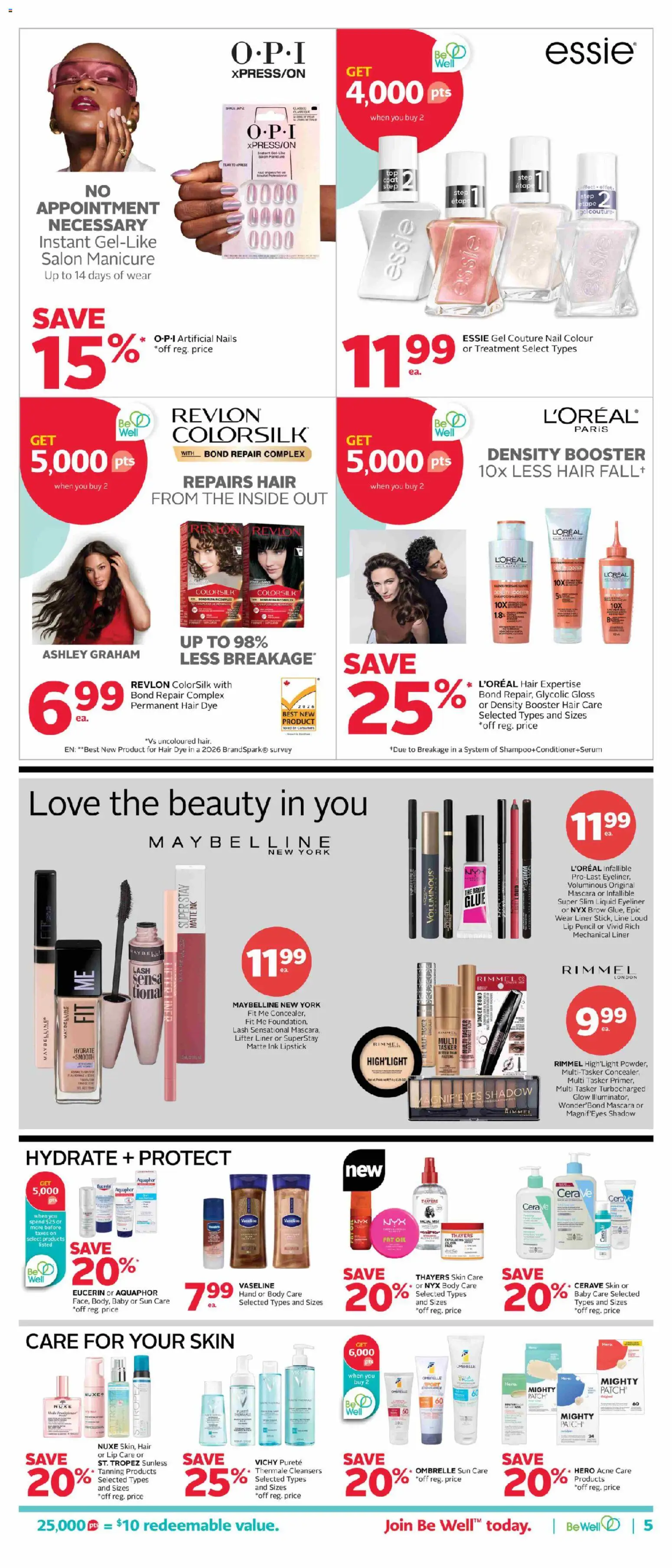 Rexall flyer valid from 29.05.2026 | Page: 14 | Products: Mascara, Eyeliner, Lipstick