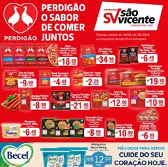 Supermercados São Vicente ofertas Perdigão - Pré-Visualização do folheto da loja Supermercados São Vicente, válido de 26/09/2026