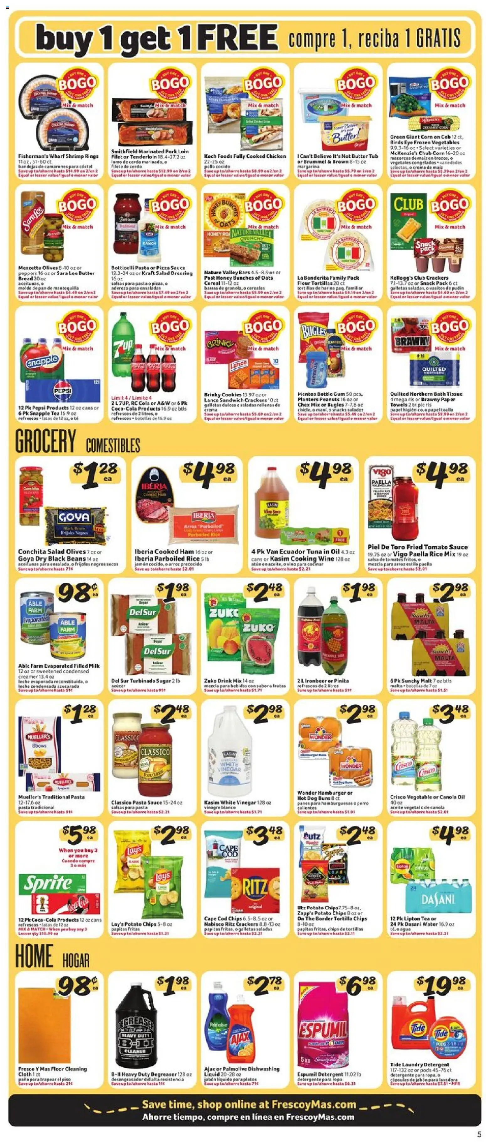 Fresco y Más Weekly Ad - valid from 20.05.2026 | Page: 5 | Products: Corn, Pan, Oil, Tea