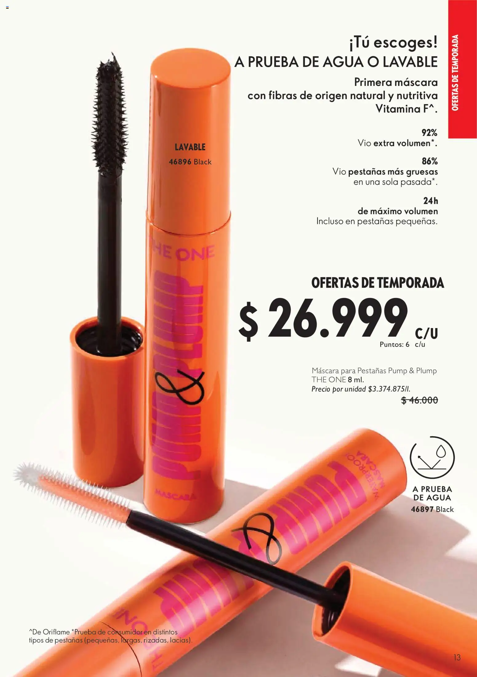 Oriflame revista - valida desde el 01/08/2026 | Página: 13 | Productos: Agua, Máscara
